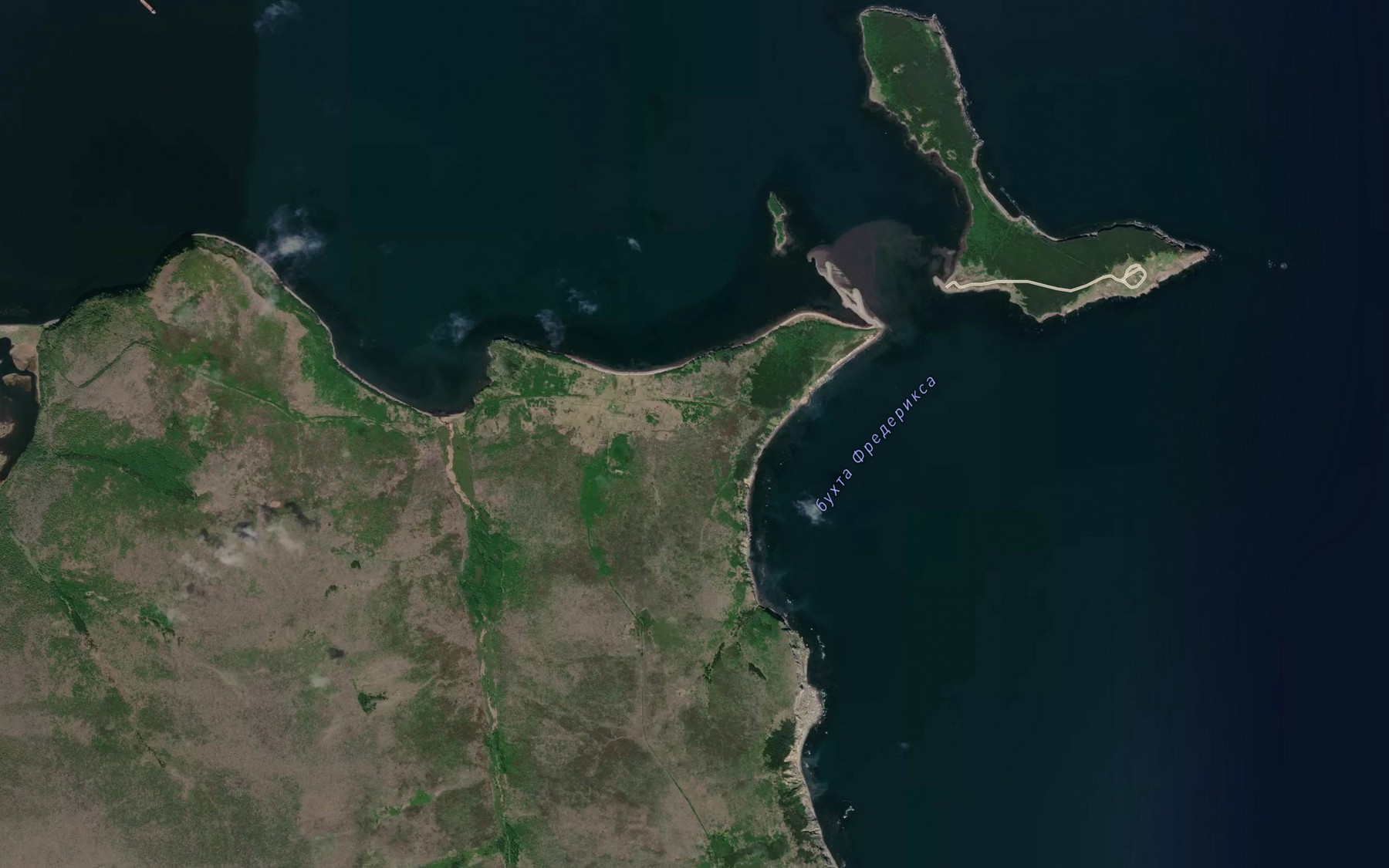 Satellite map of the Bukhta Plastun