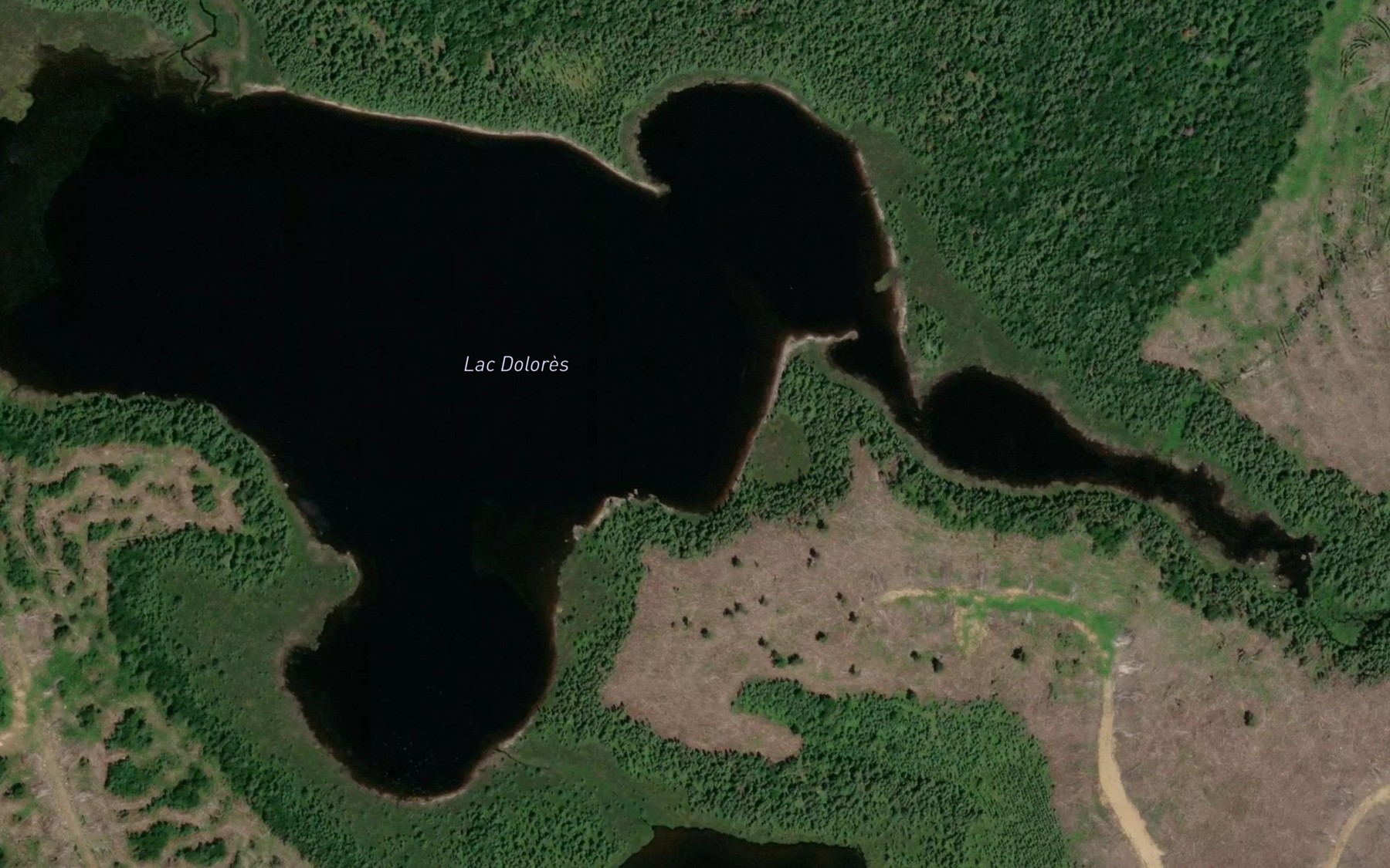 Satellite map of the Lac Dolores