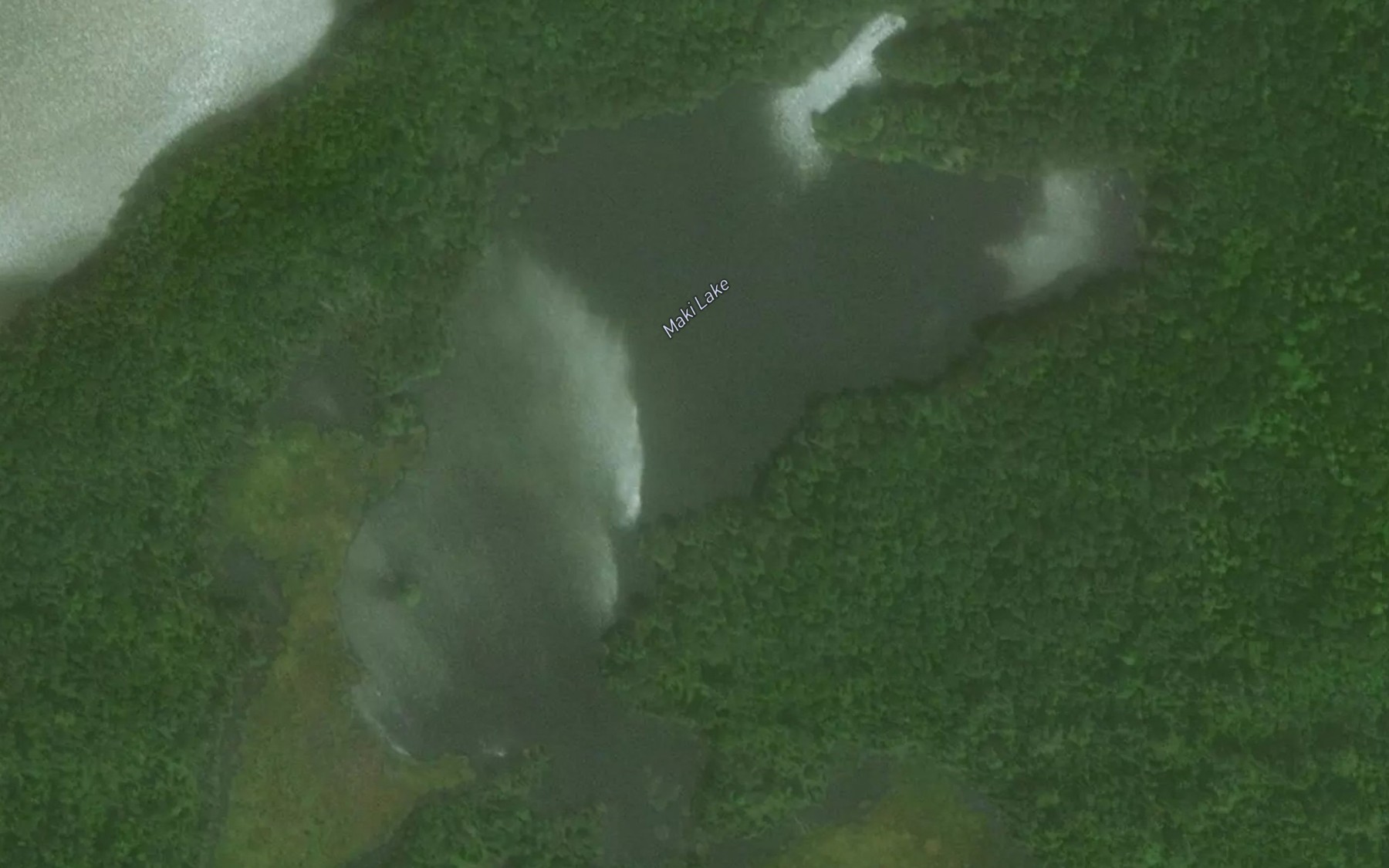 Satellite map of the Maki Lake