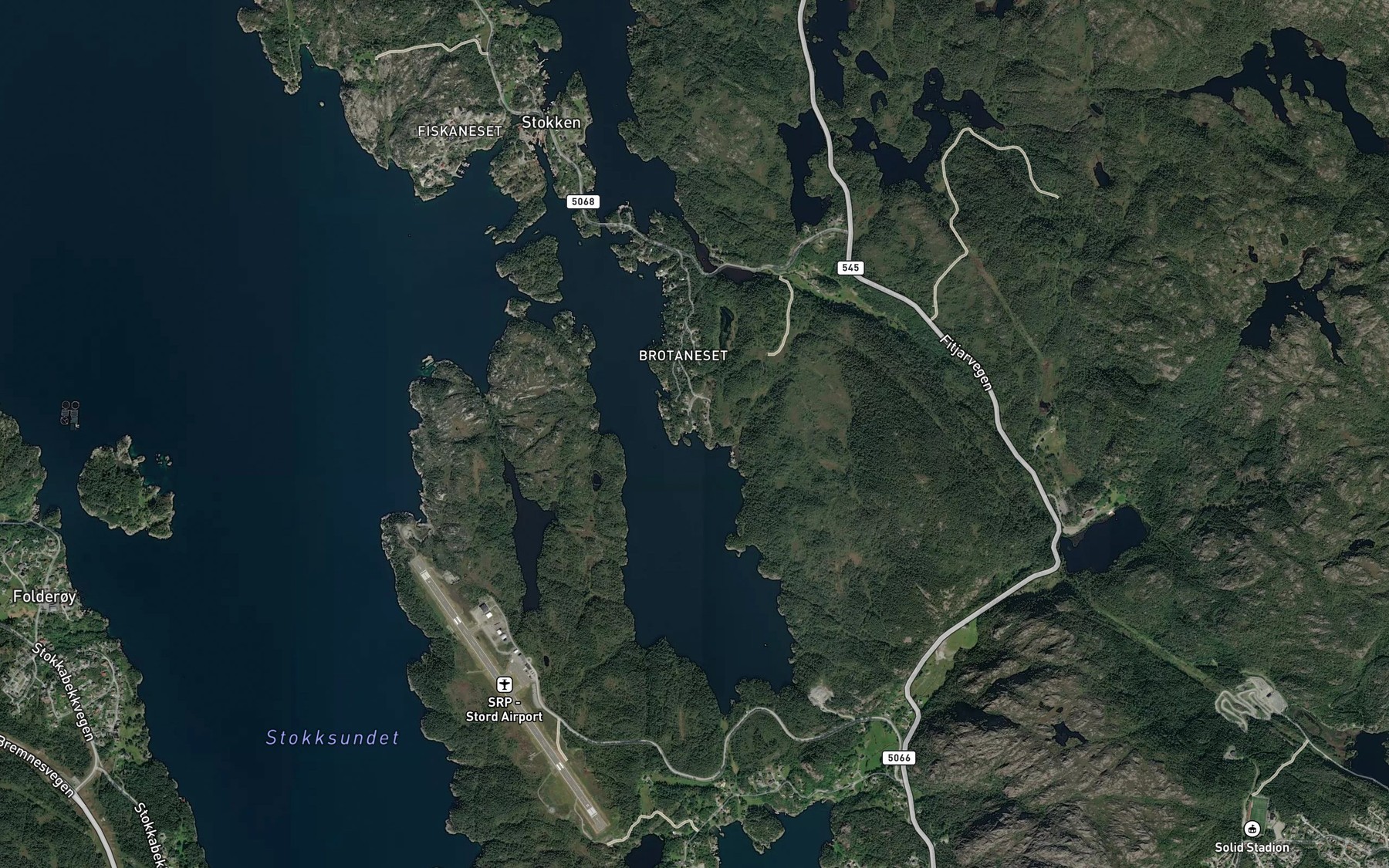 Satellite map of the Meiavik