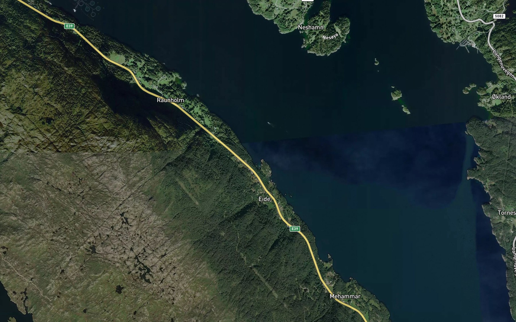 Satellite map of the Nordvag