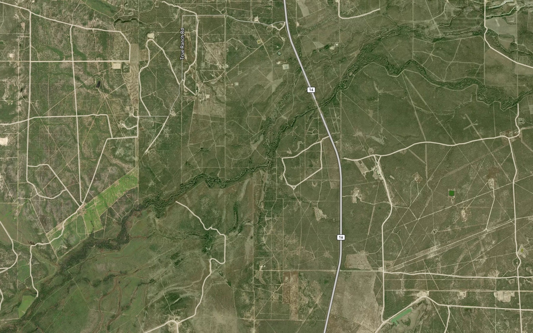 Satellite map of the Little Leopard Creek
