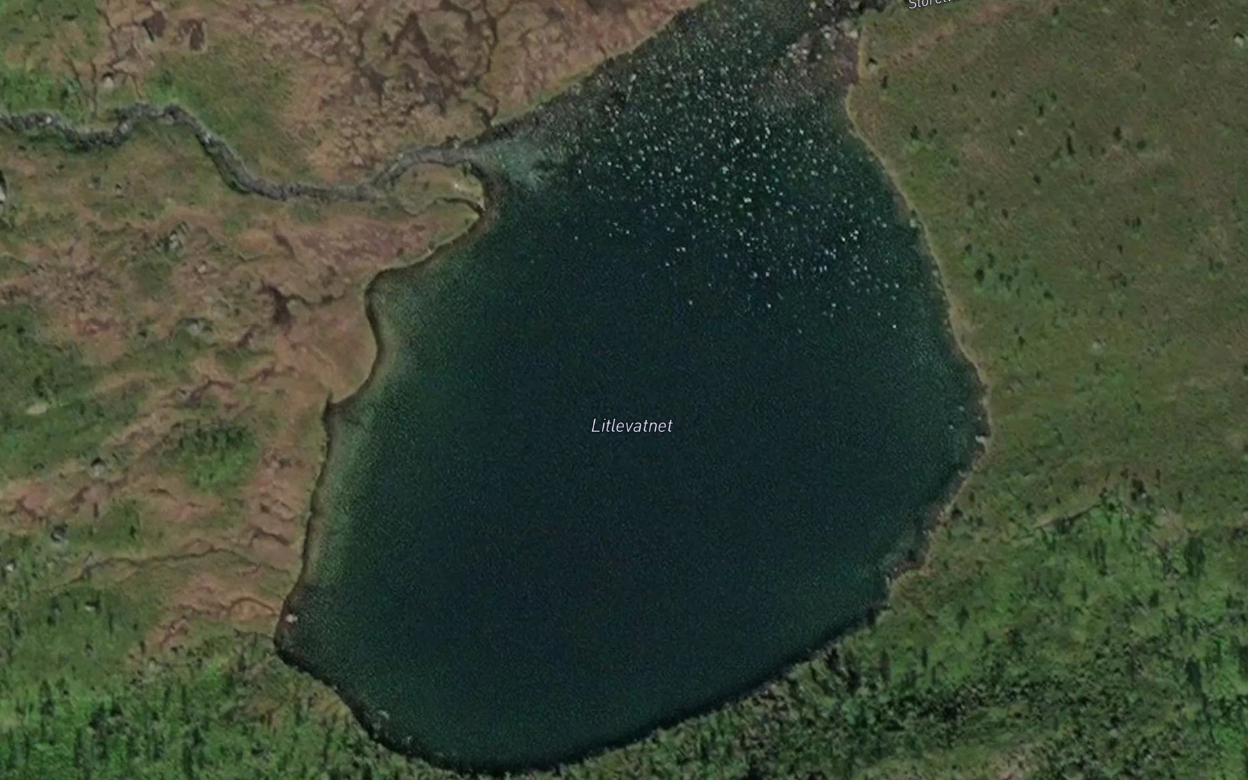 Satellite map of the Litjevatnet