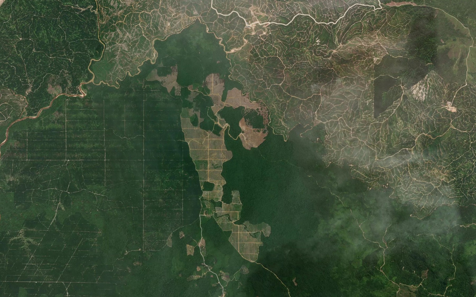 Satellite map of the Lubok Sanduh