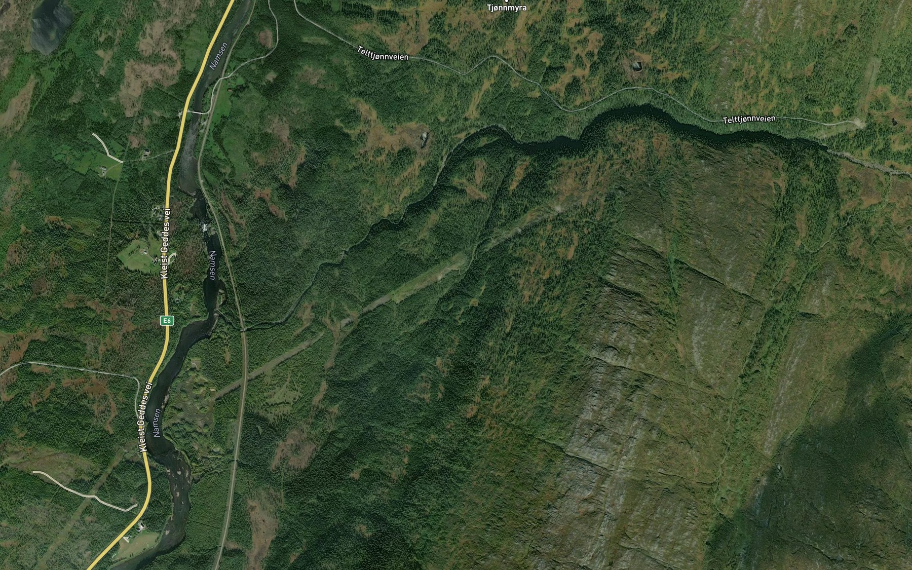 Satellite map of the Steinamobekken
