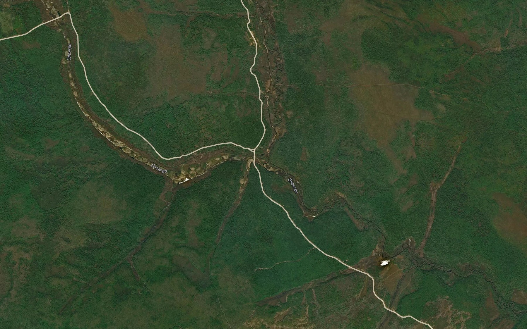 Satellite map of the Burgali