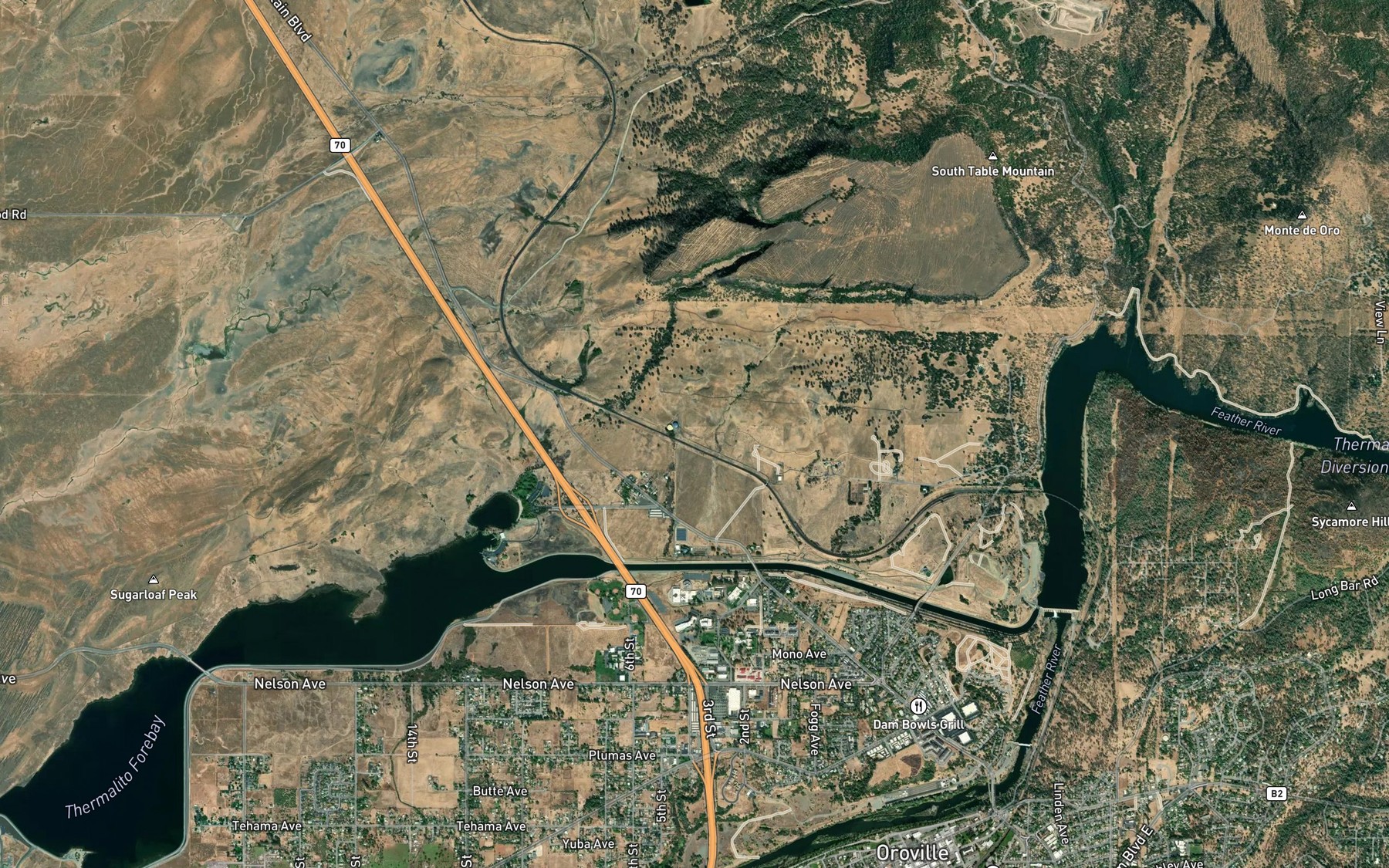 Satellite map of the Lower Miocene Canal