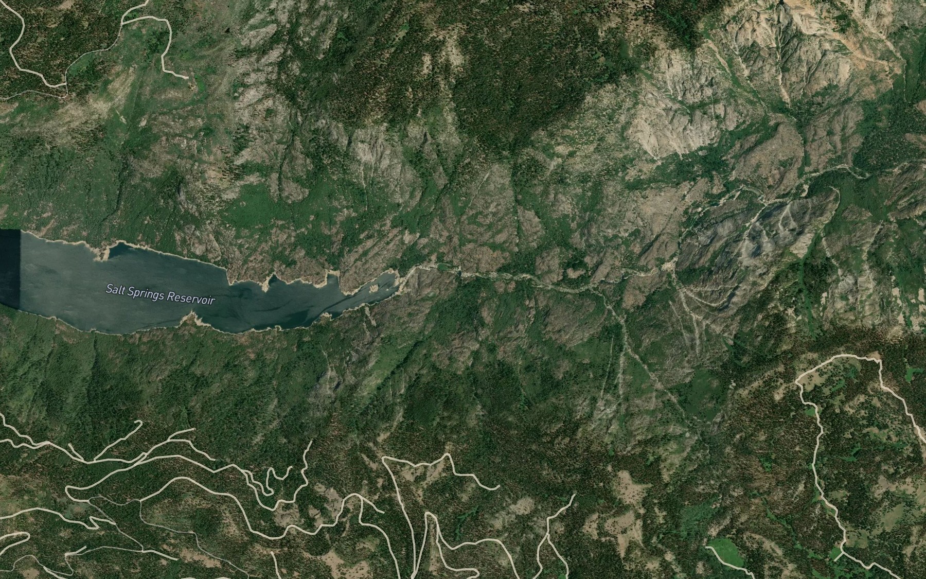 Satellite map of the Mattley Creek