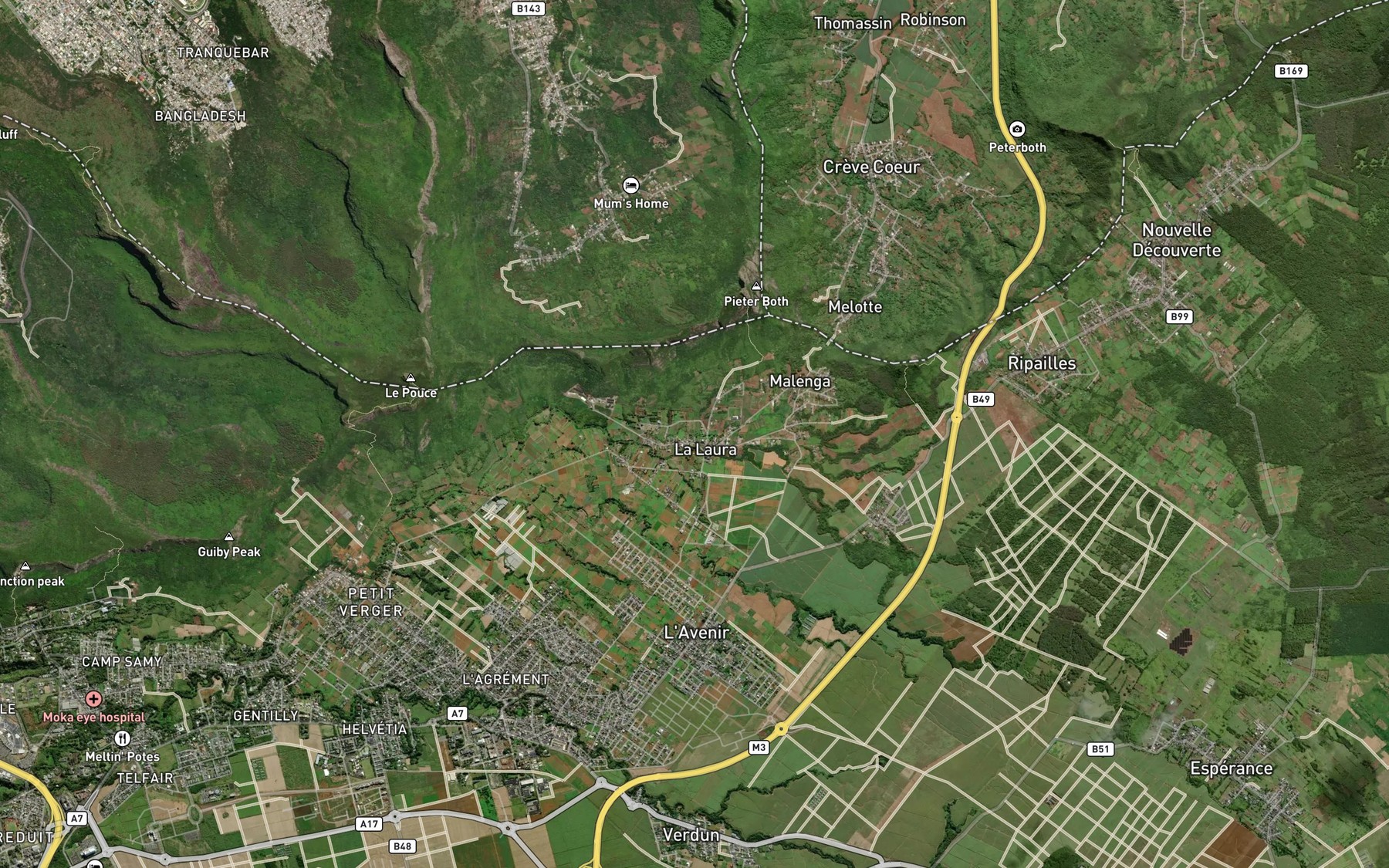 Satellite map of the Feeder Cere