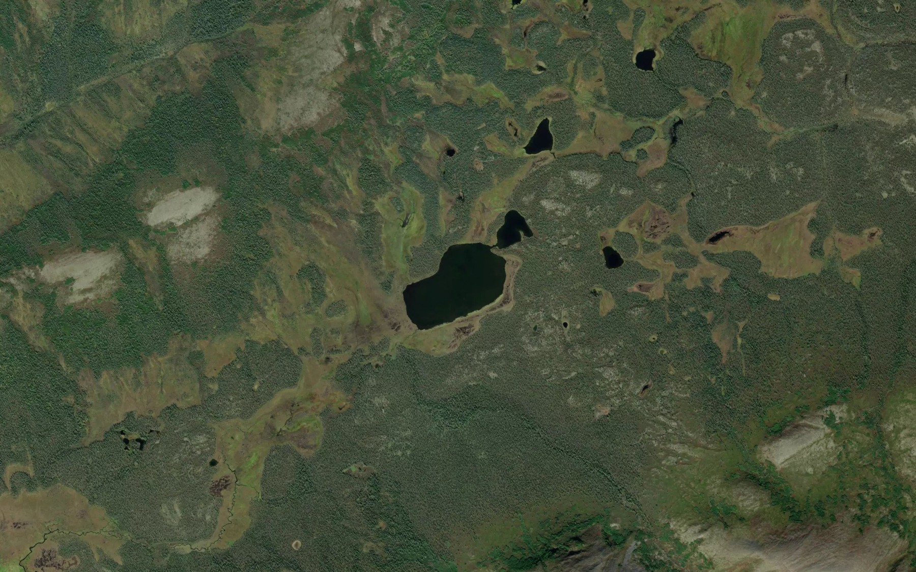 Satellite map of the Lake September