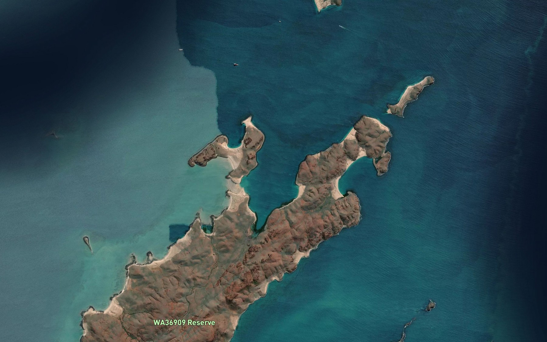 Satellite map of the Karratha Bay
