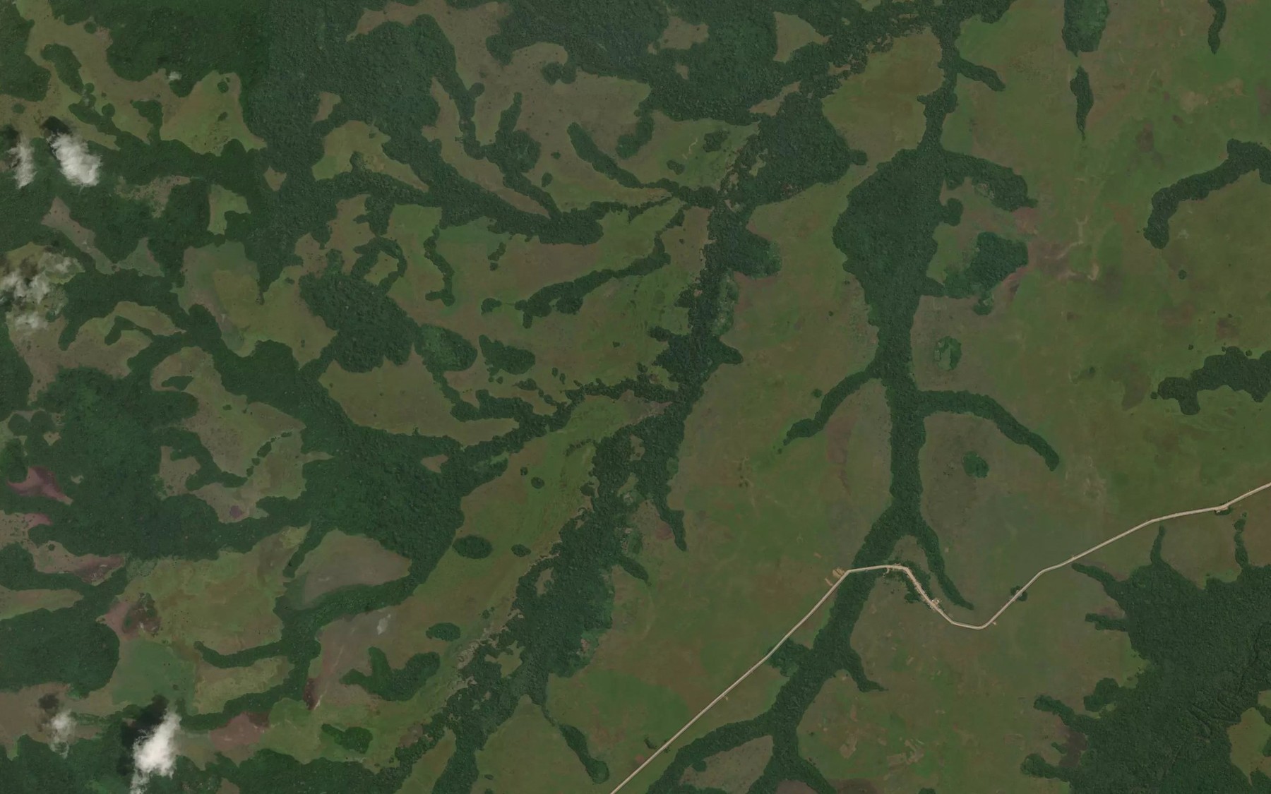 Satellite map of the Oyoko