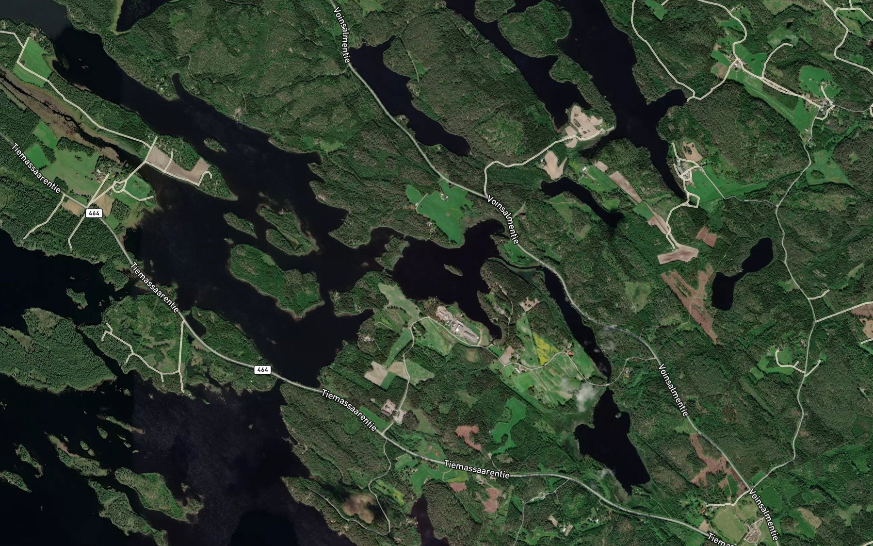 Satellite map of the Hirvilahti