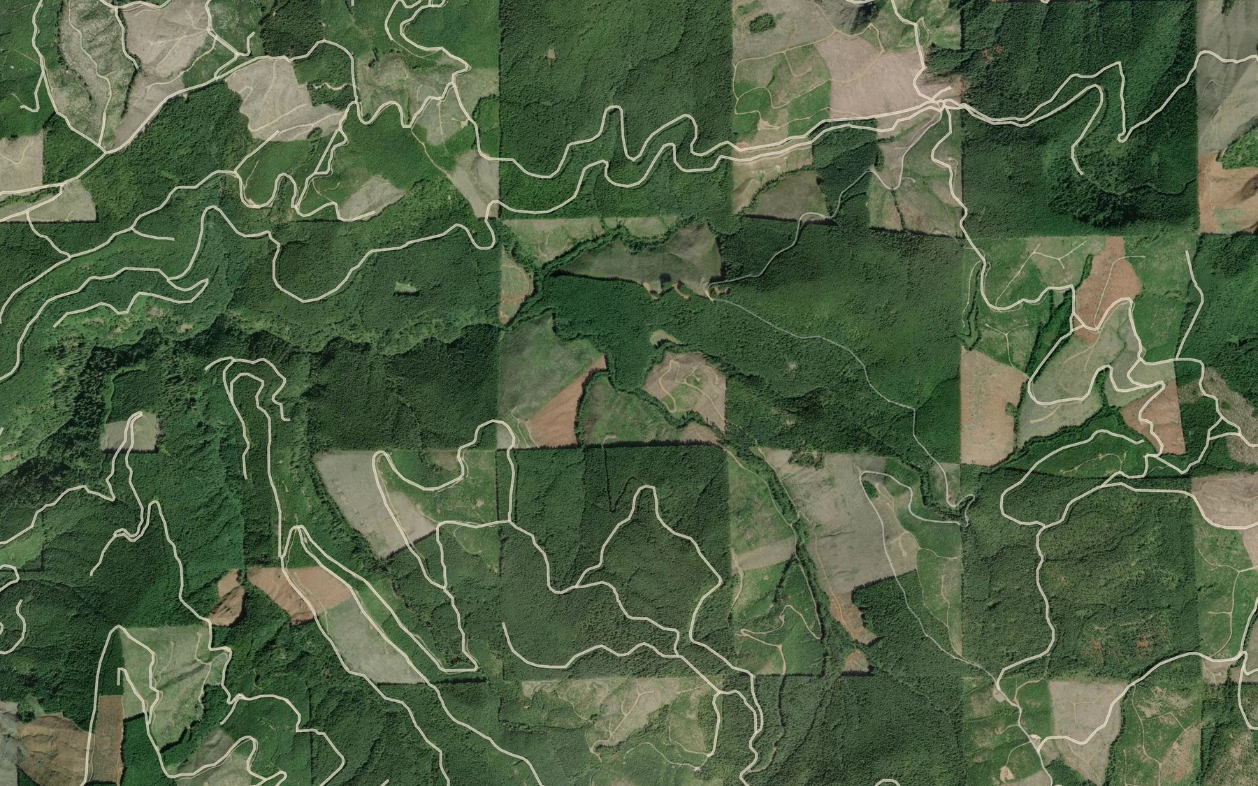 Satellite map of the Bridge Forty Creek
