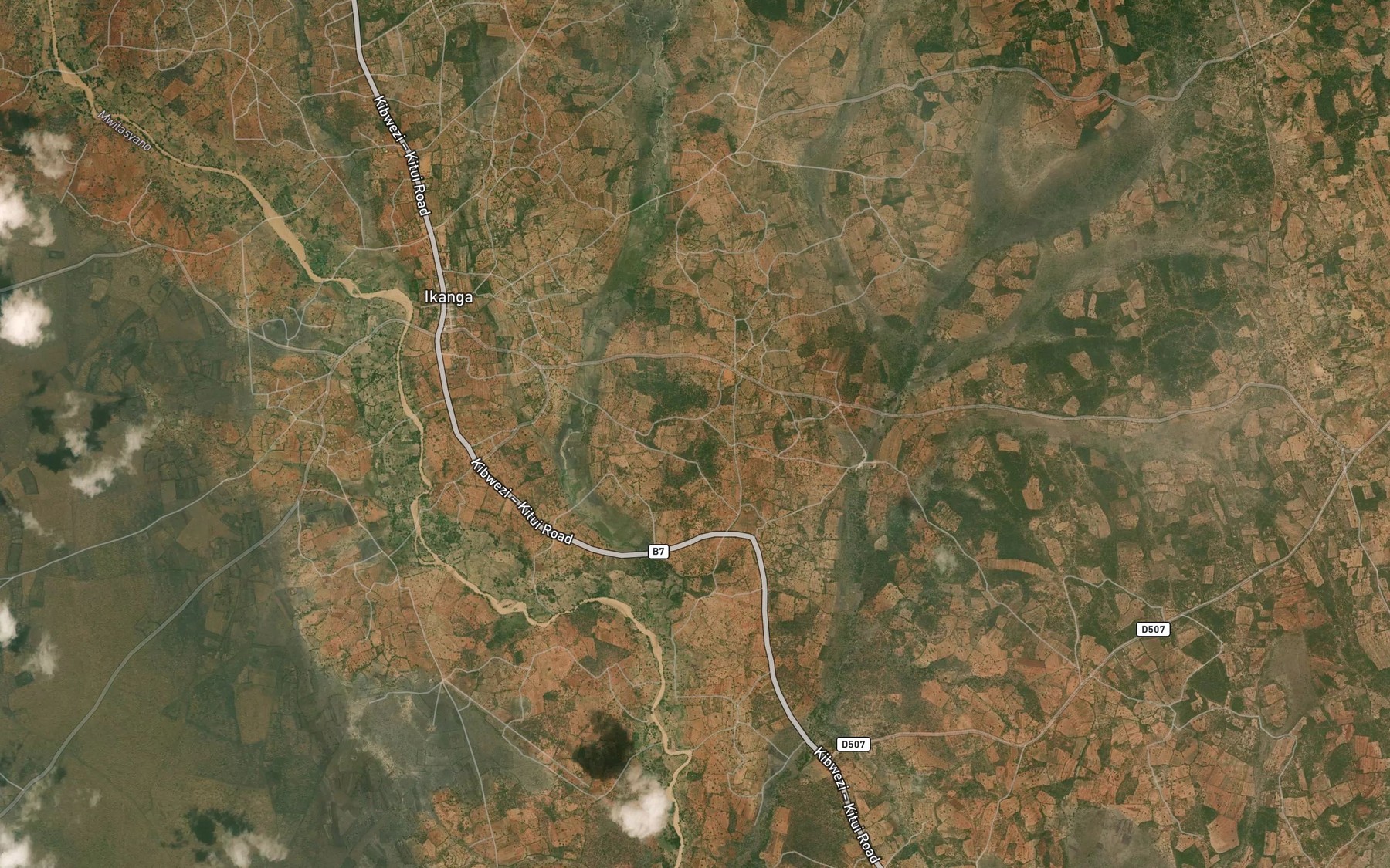 Satellite map of the Tutu Dam