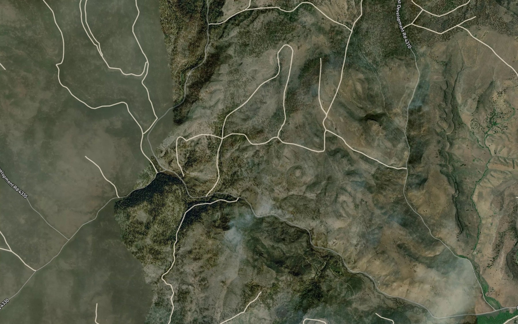 Satellite map of the Garrett Basin Spring