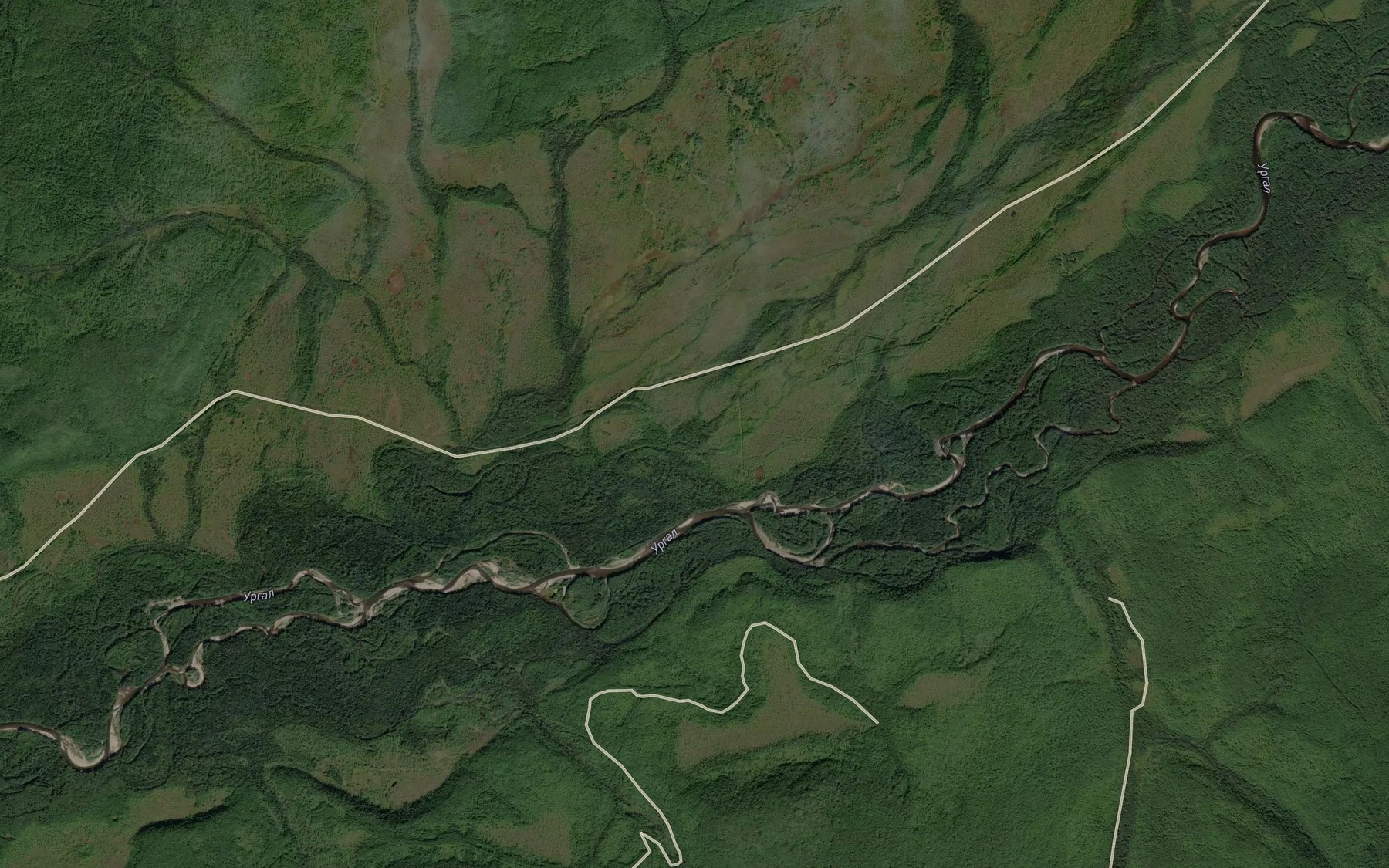 Satellite map of the Turkulakh