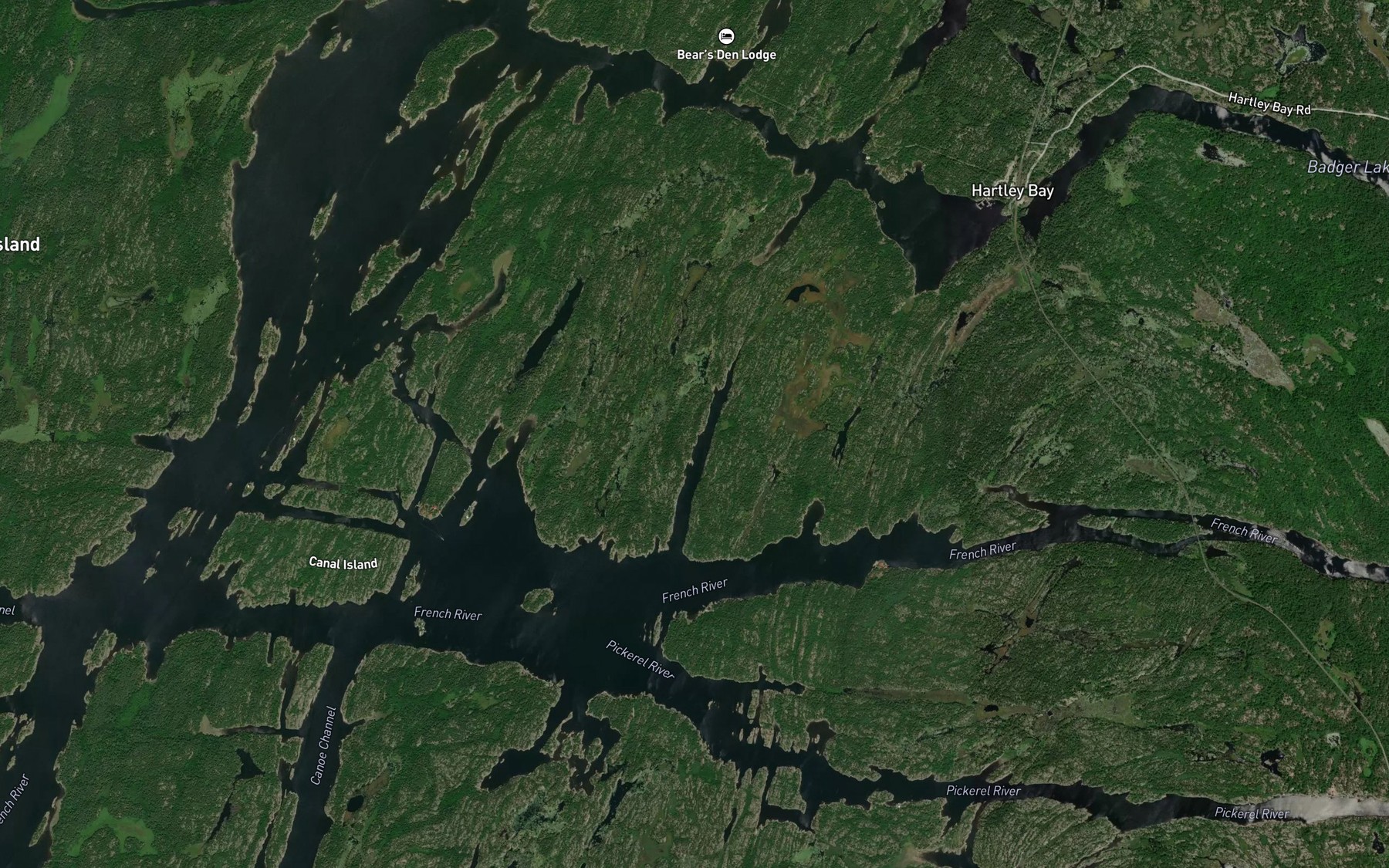 Satellite map of the Washpan Bay