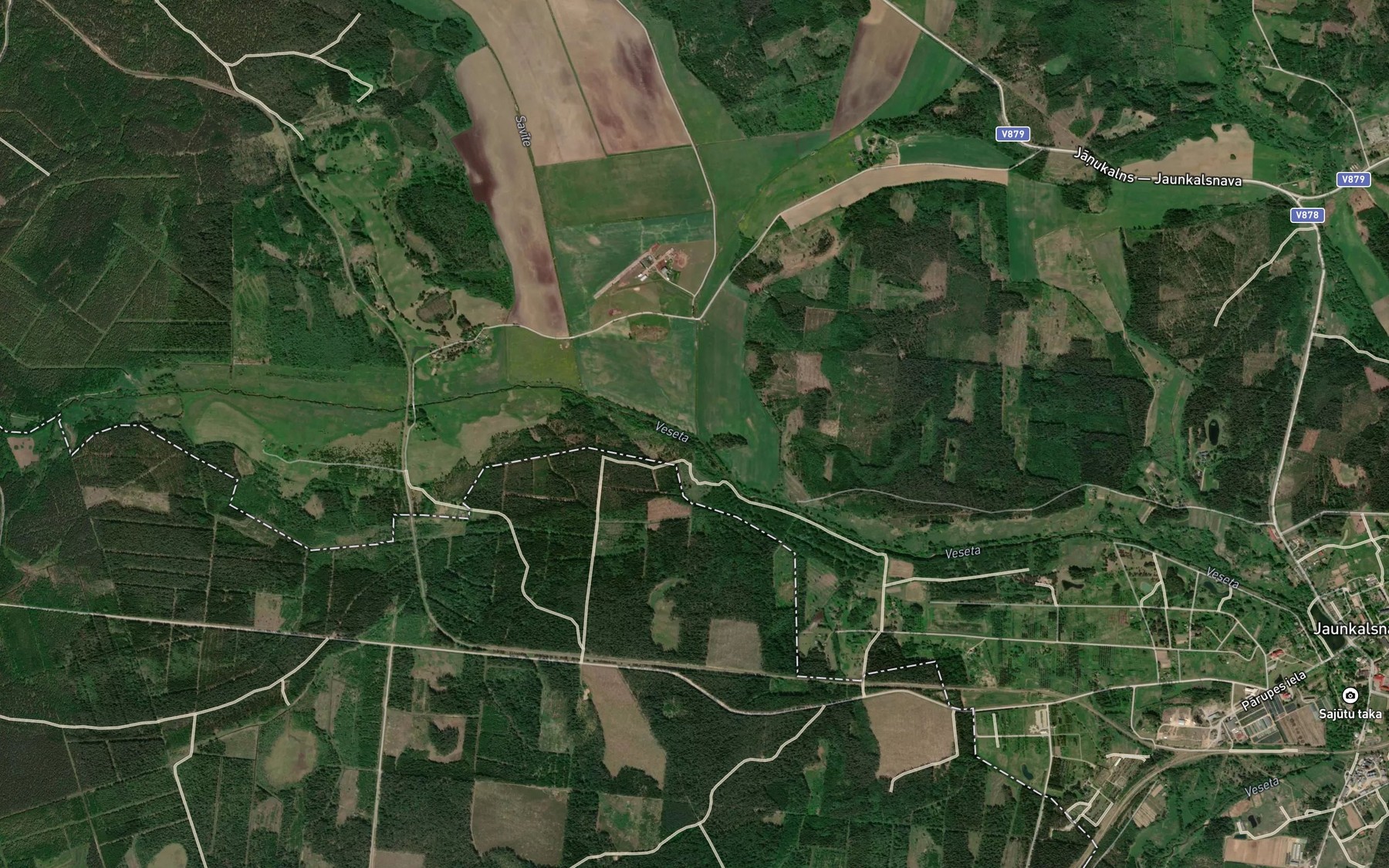 Satellite map of the Antonica