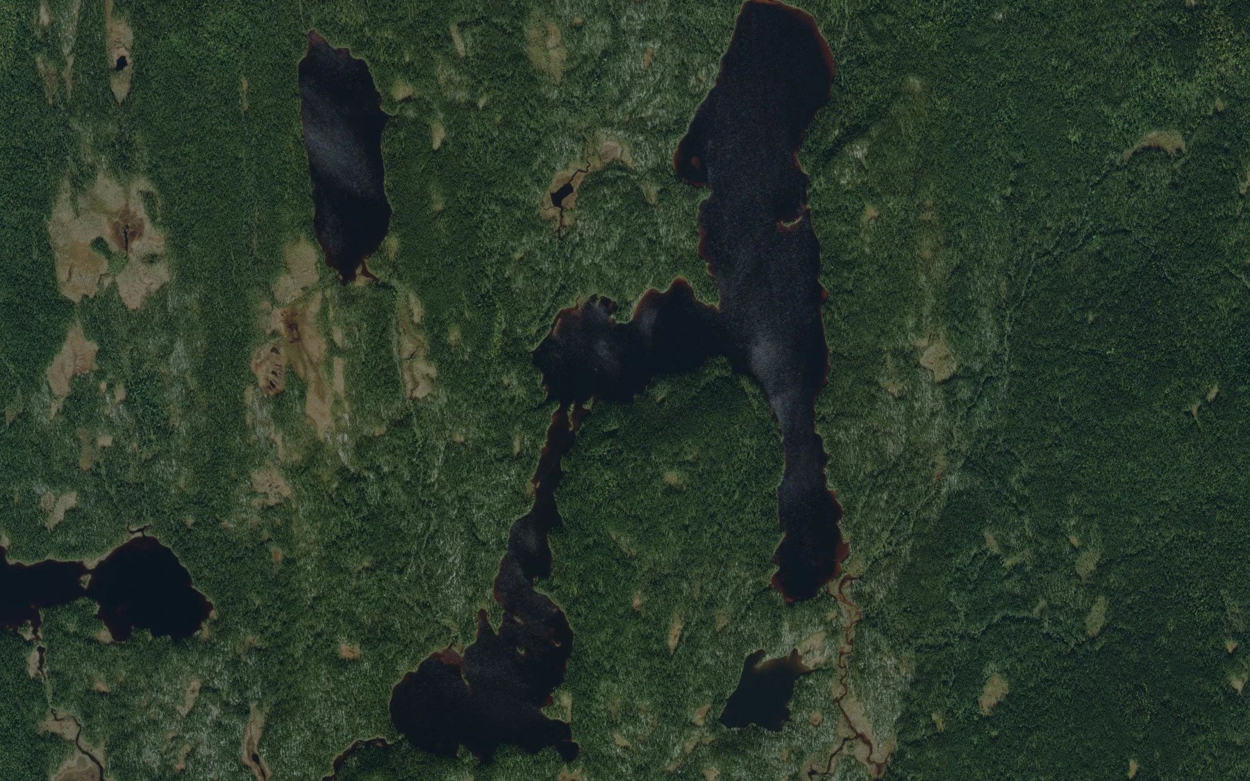 Satellite map of the Lac Pelleteur