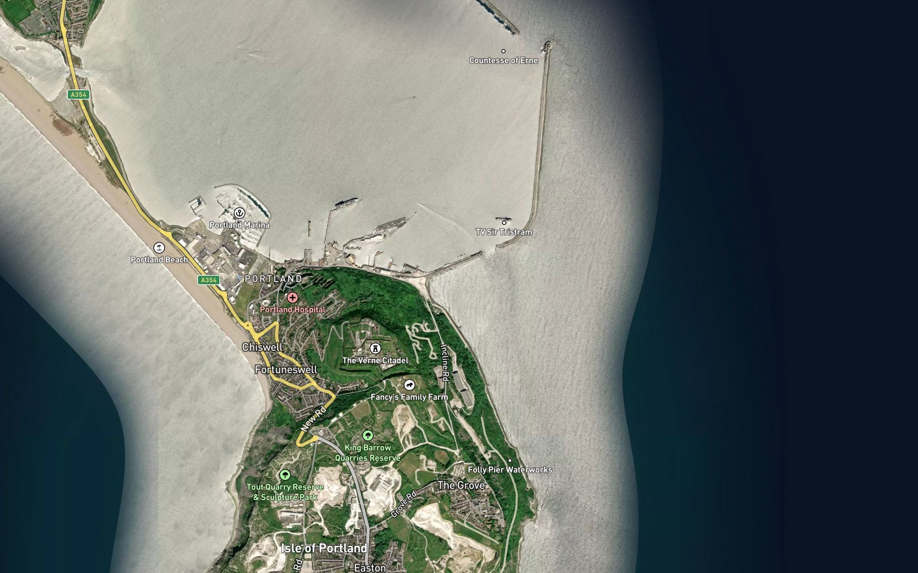 Satellite map of the Balaclava Bay