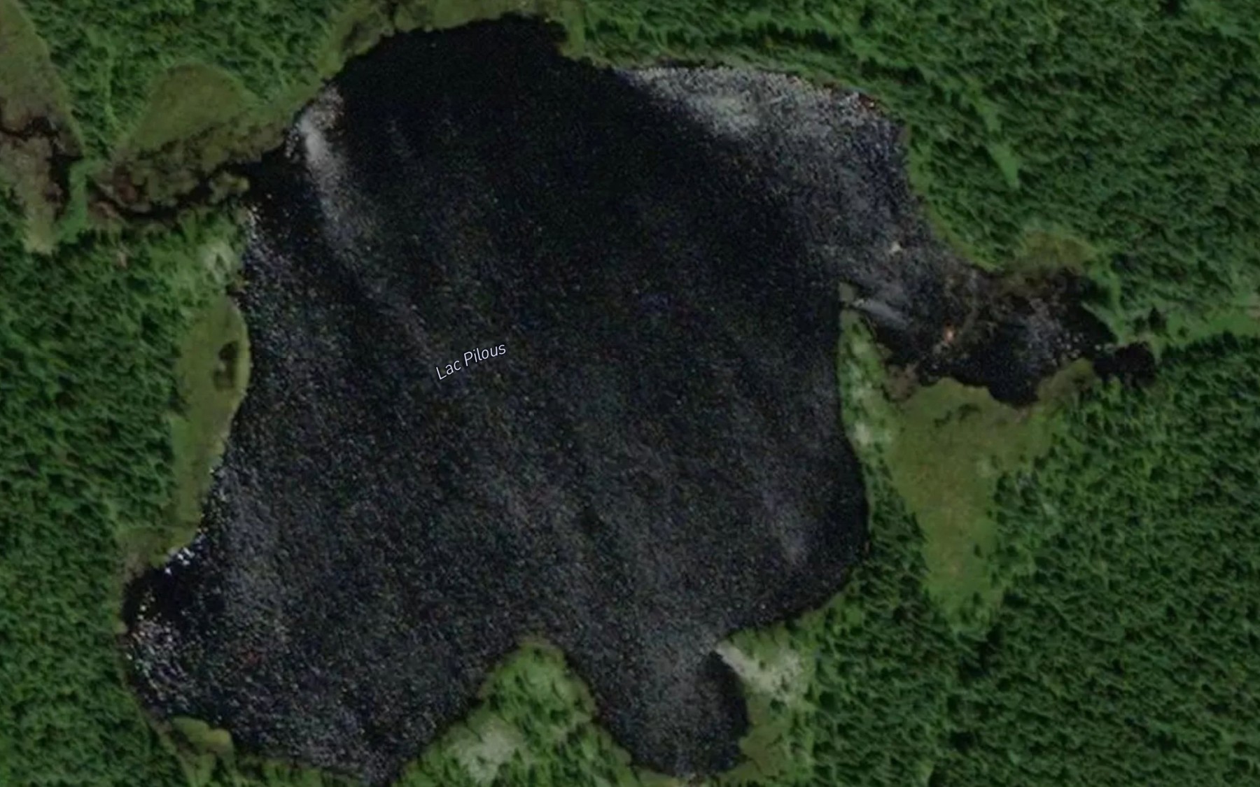 Satellite map of the Lac Pilous