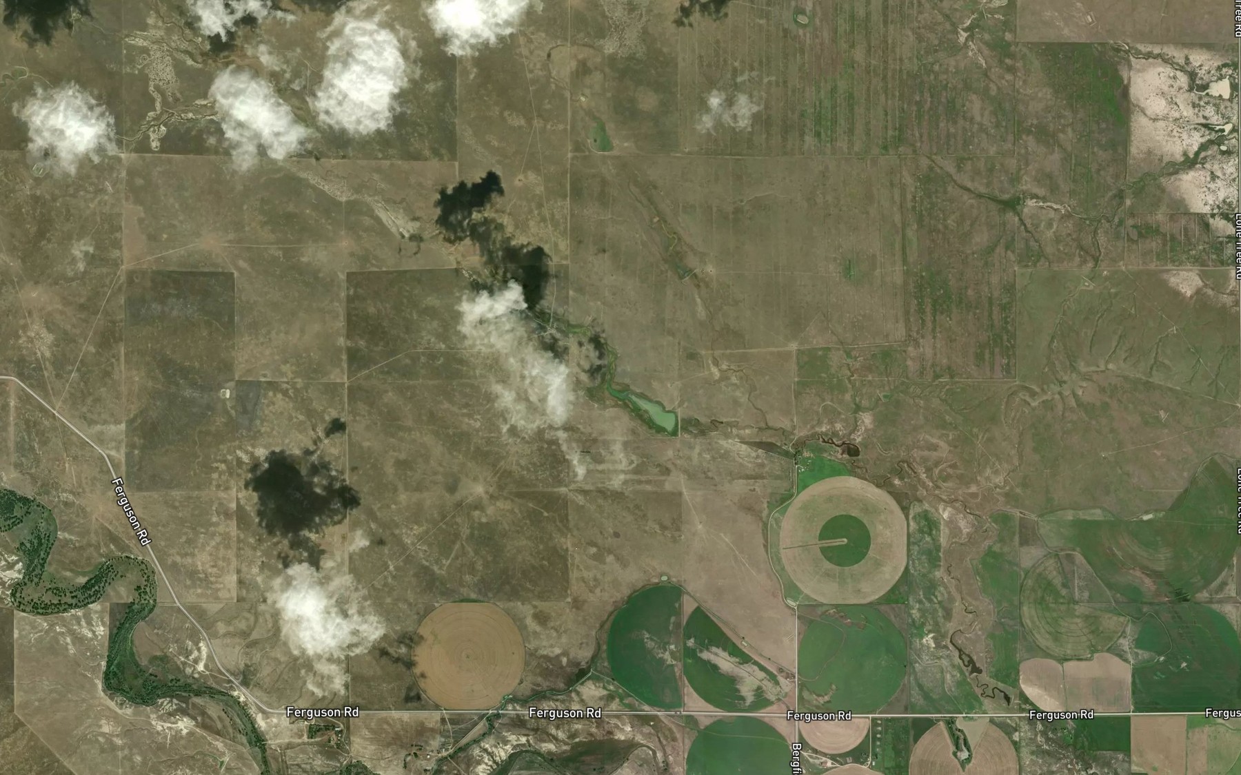 Satellite map of the Pilster Reservoir
