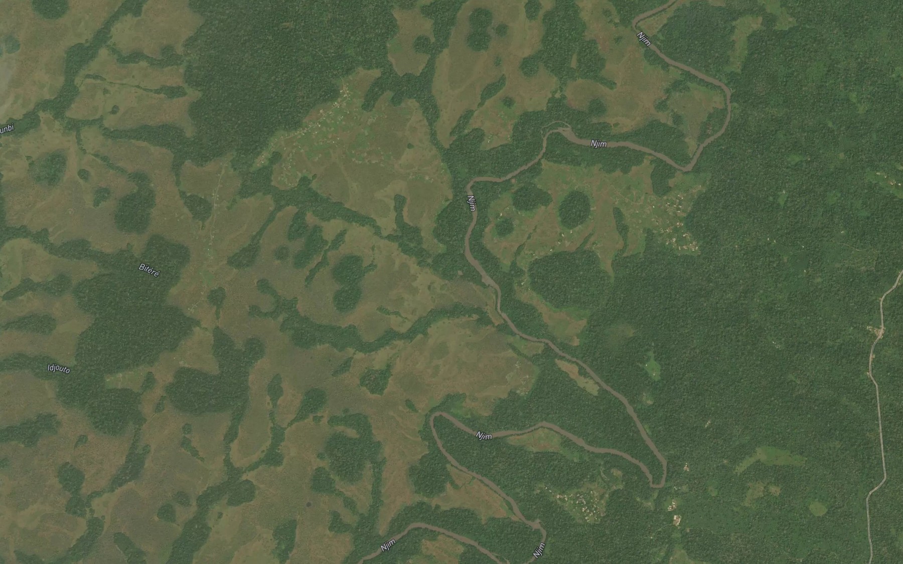 Satellite map of the Alima