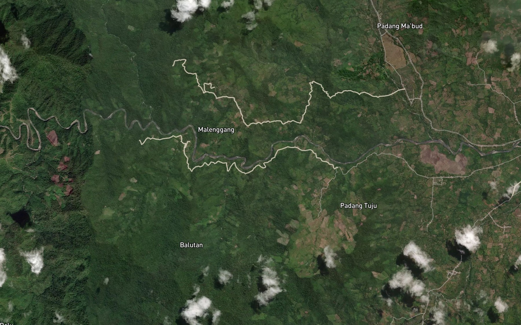 Satellite map of the Salu Dadeko