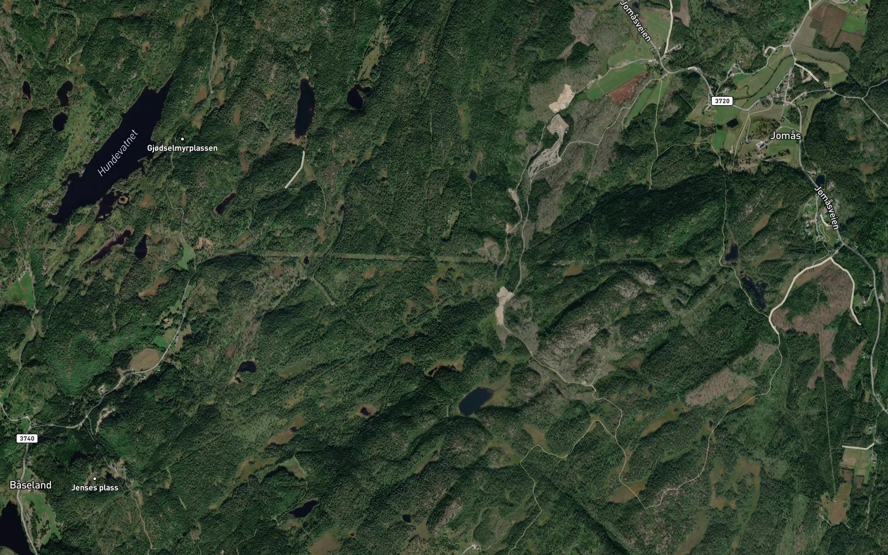 Satellite map of the Storemyr
