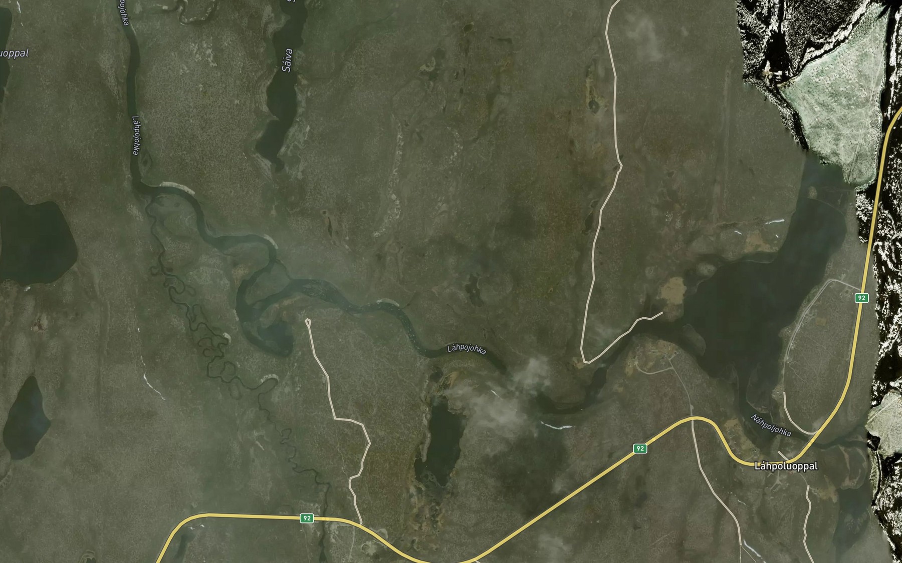 Satellite map of the Hannojohka