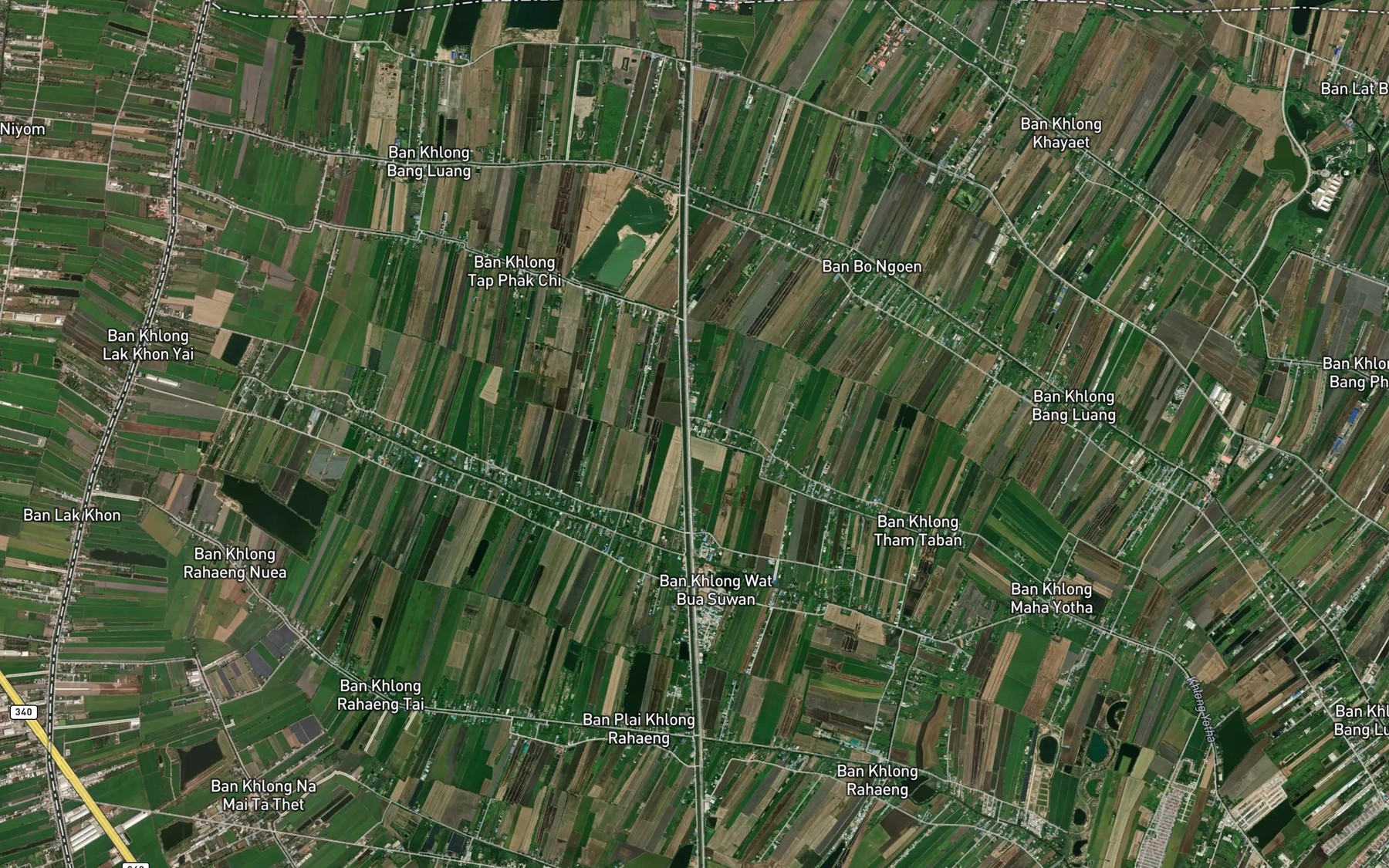 Satellite map of the Khlong Tham Taban