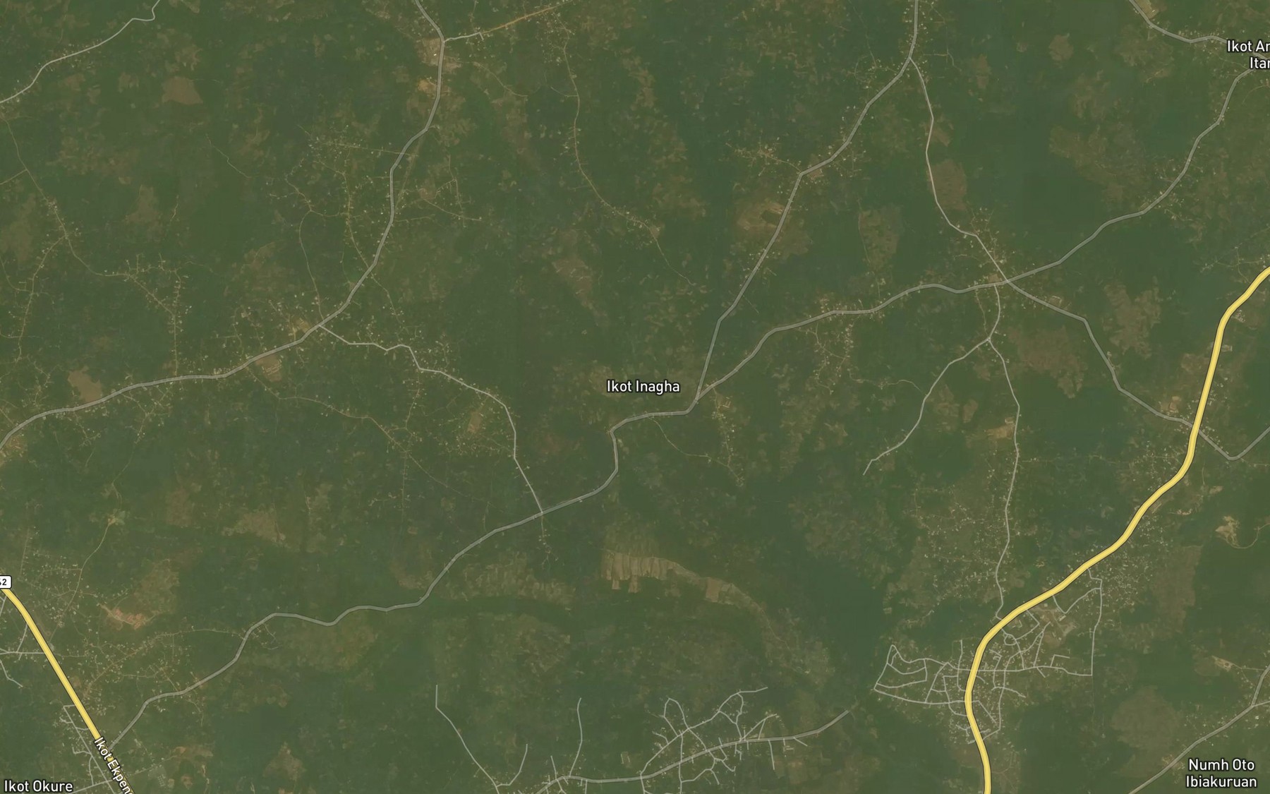 Satellite map of the River Iyere