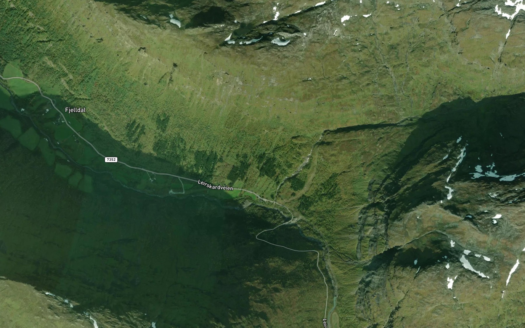 Satellite map of the Kvannbekken