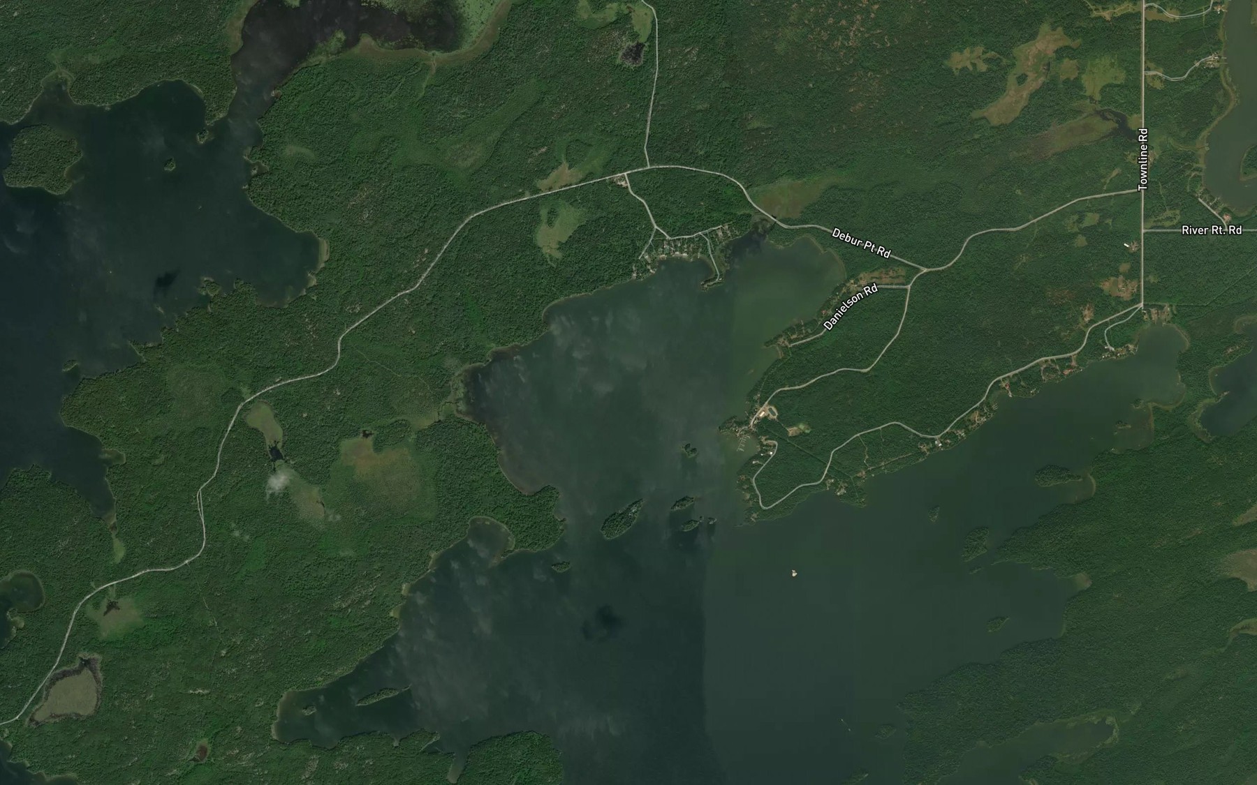 Satellite map of the Temple Bay