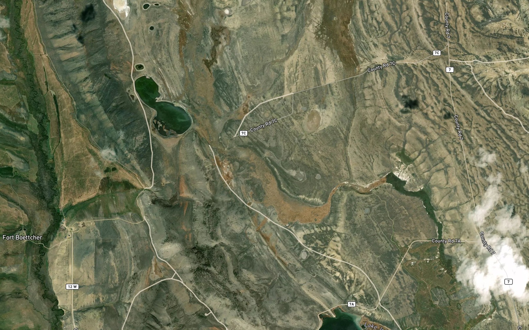 Satellite map of the Park Ditch