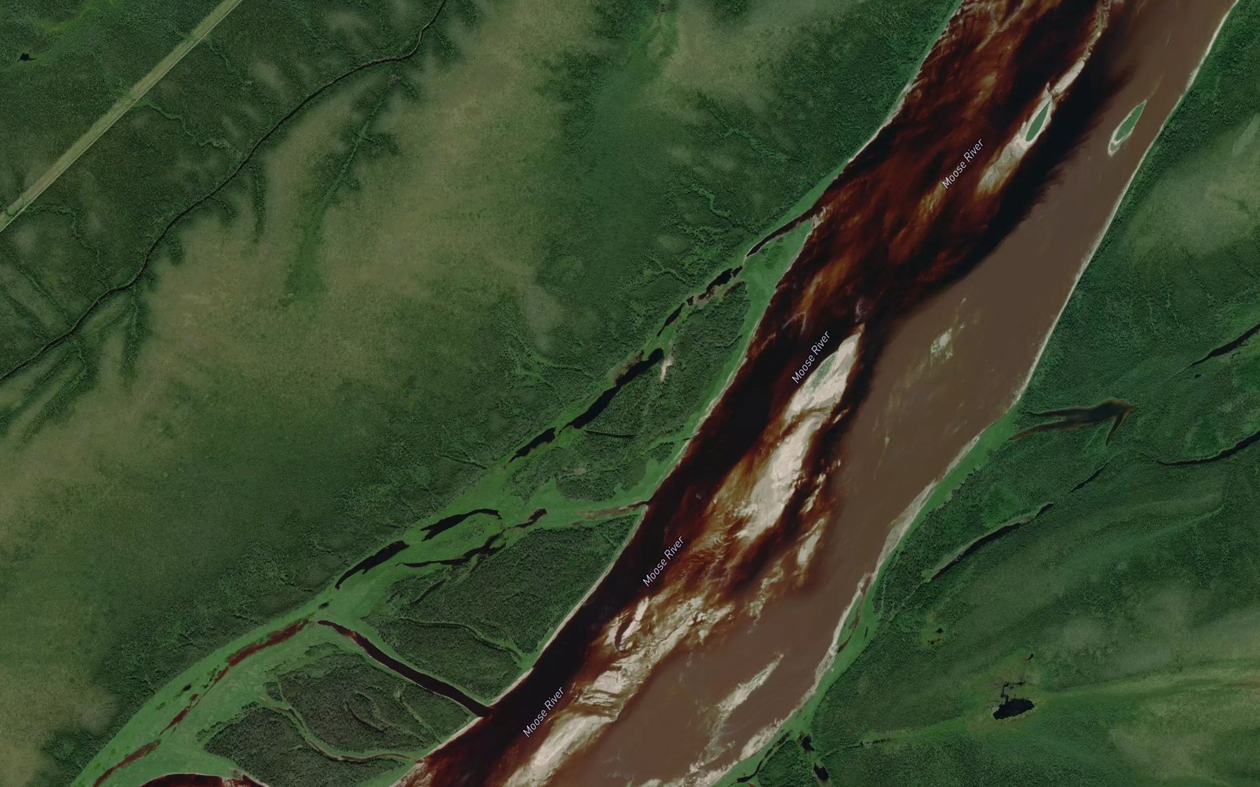 Satellite map of the Waterlily Bay
