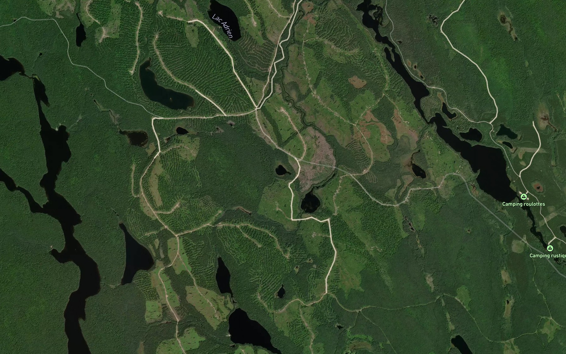 Satellite map of the Lac des Vieux Camps
