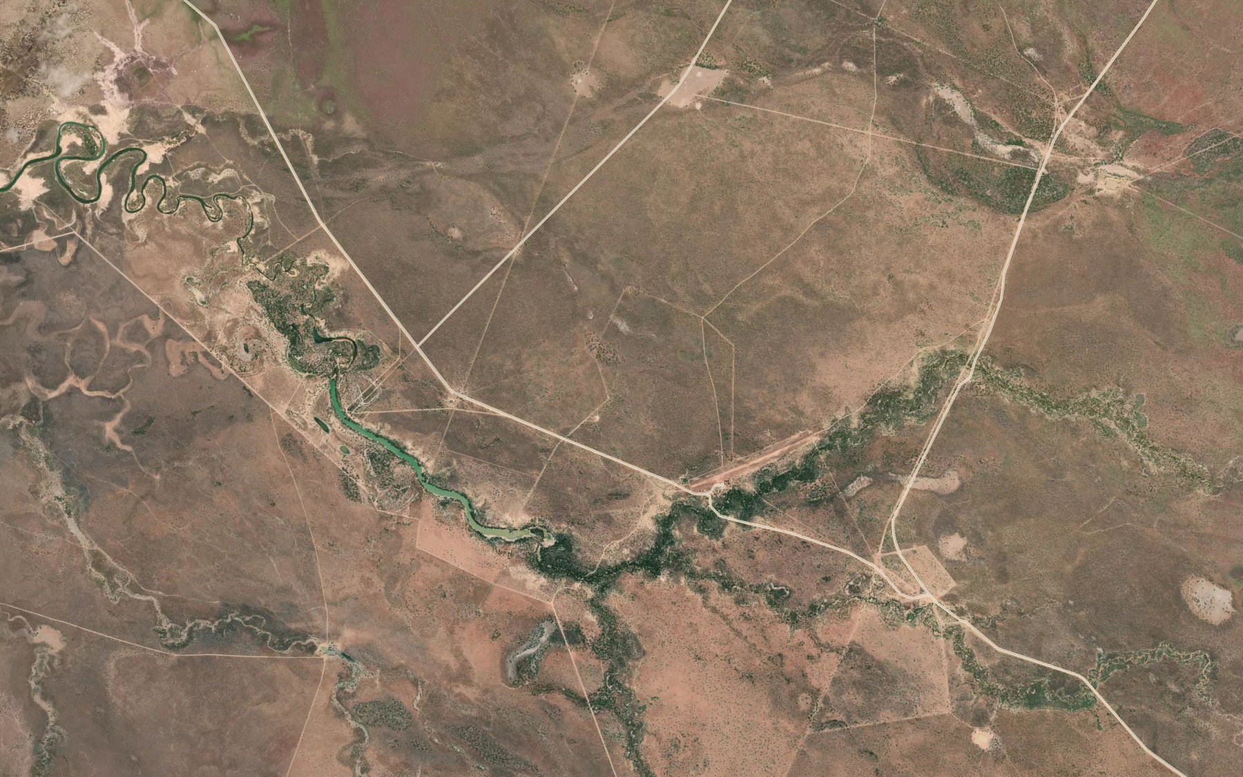 Satellite map of the Bull Creek