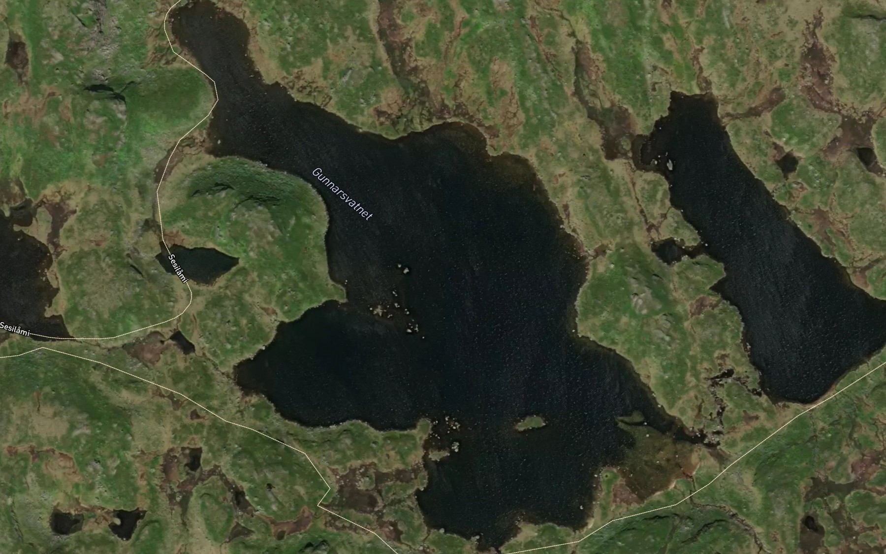 Satellite map of the Gunnarsvatnet