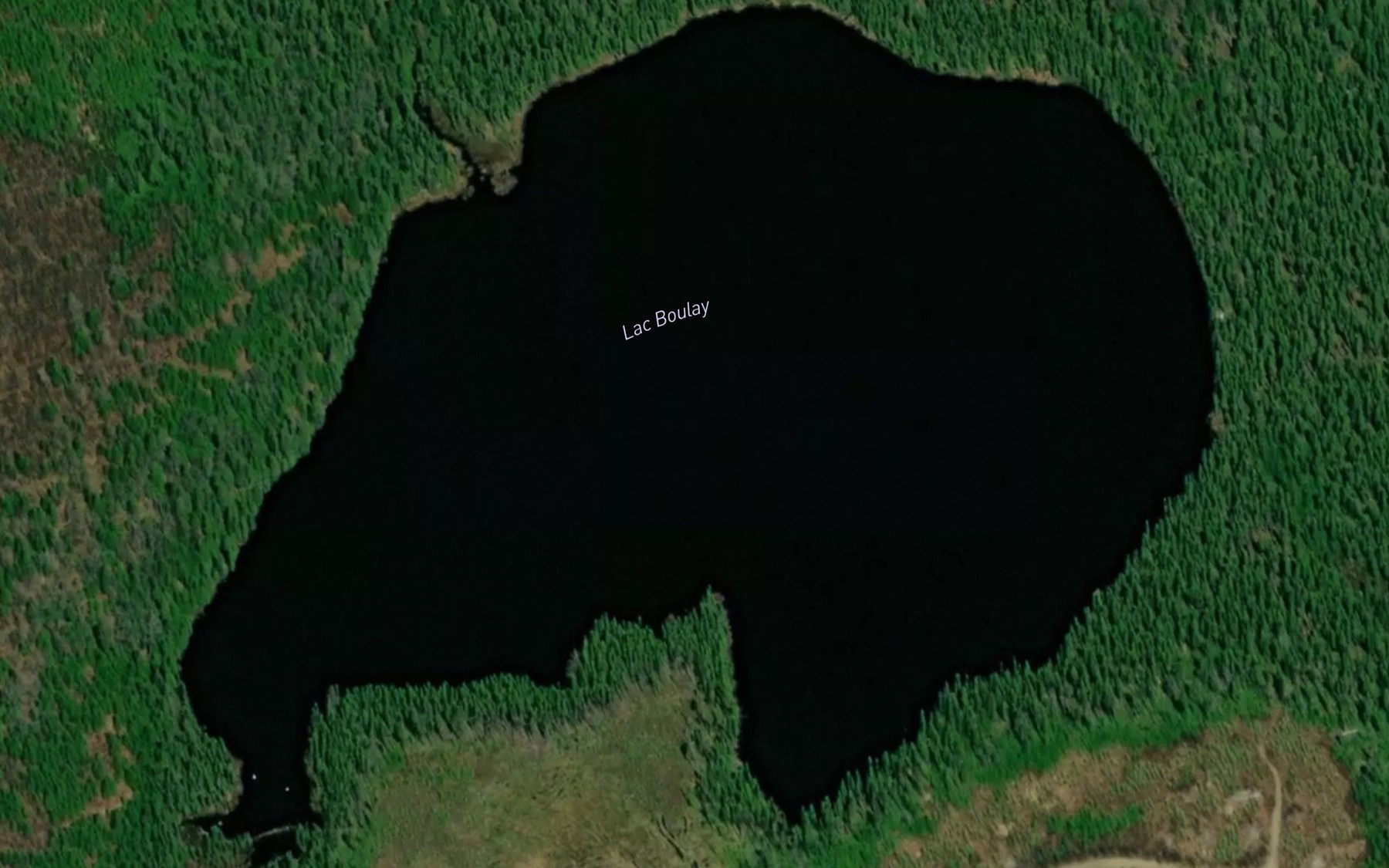 Satellite map of the Lac Boulay