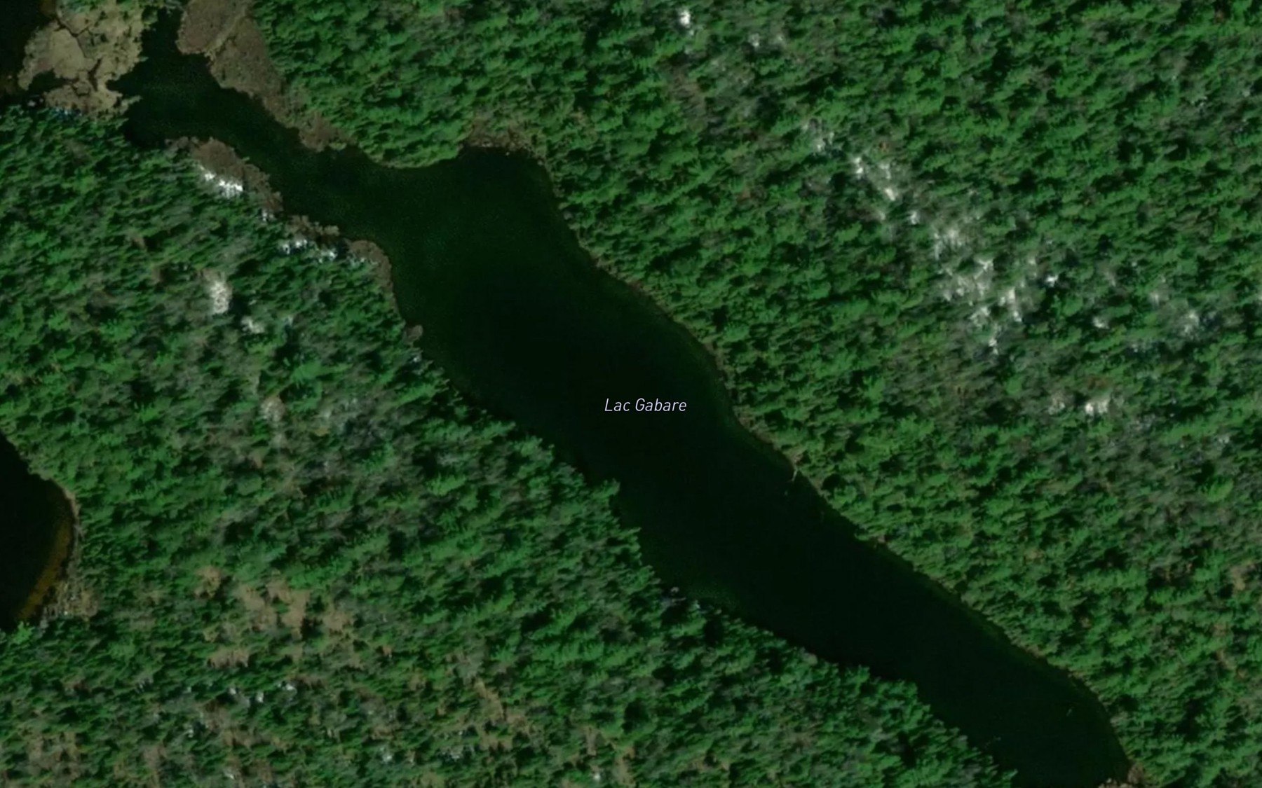 Satellite map of the Lac Gabare