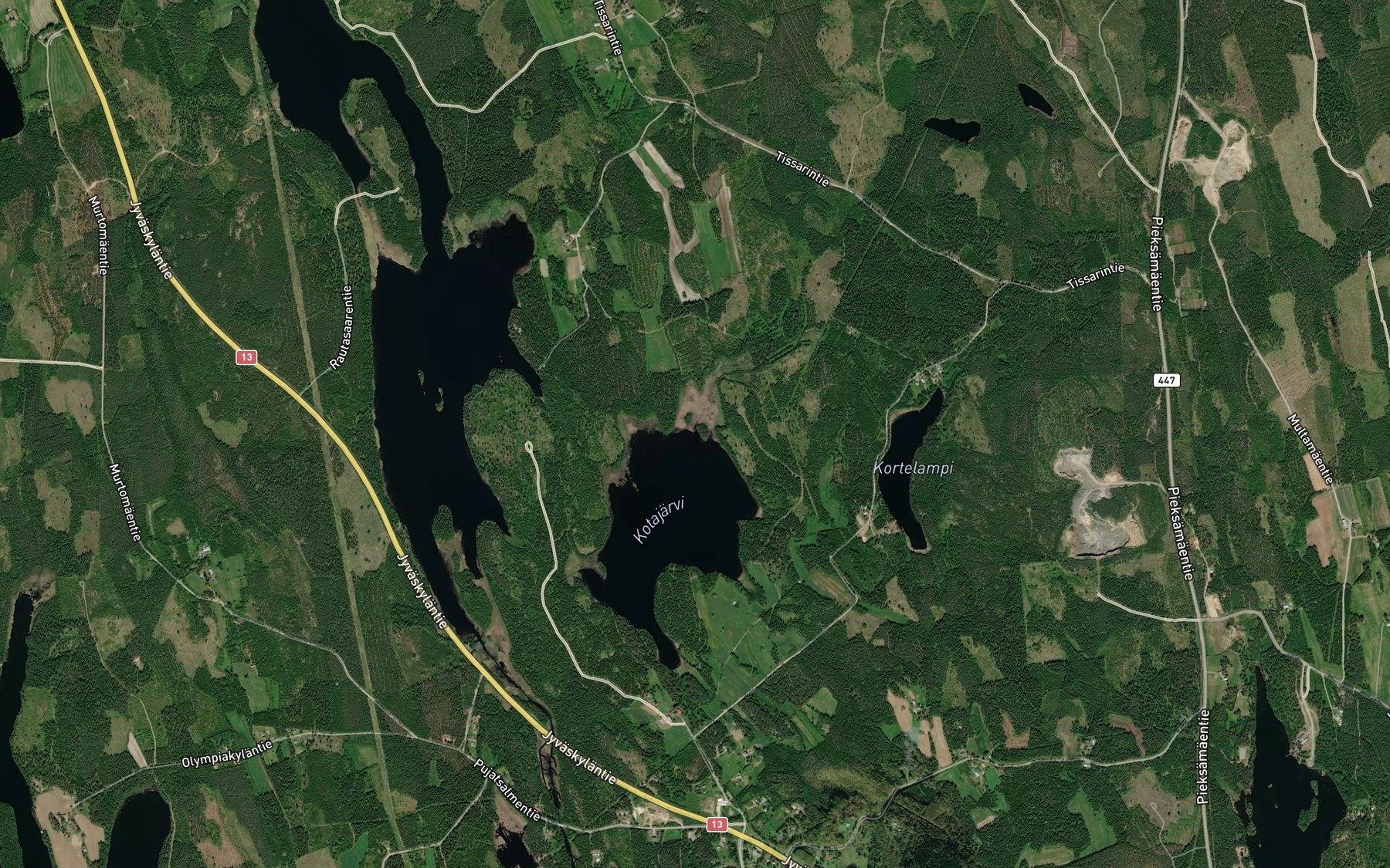 Satellite map of the Vehkopuru