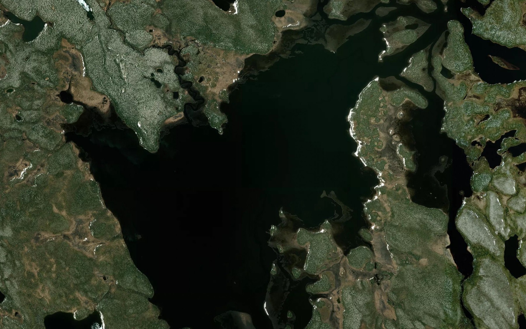 Satellite map of the Lac Kaminatimiu