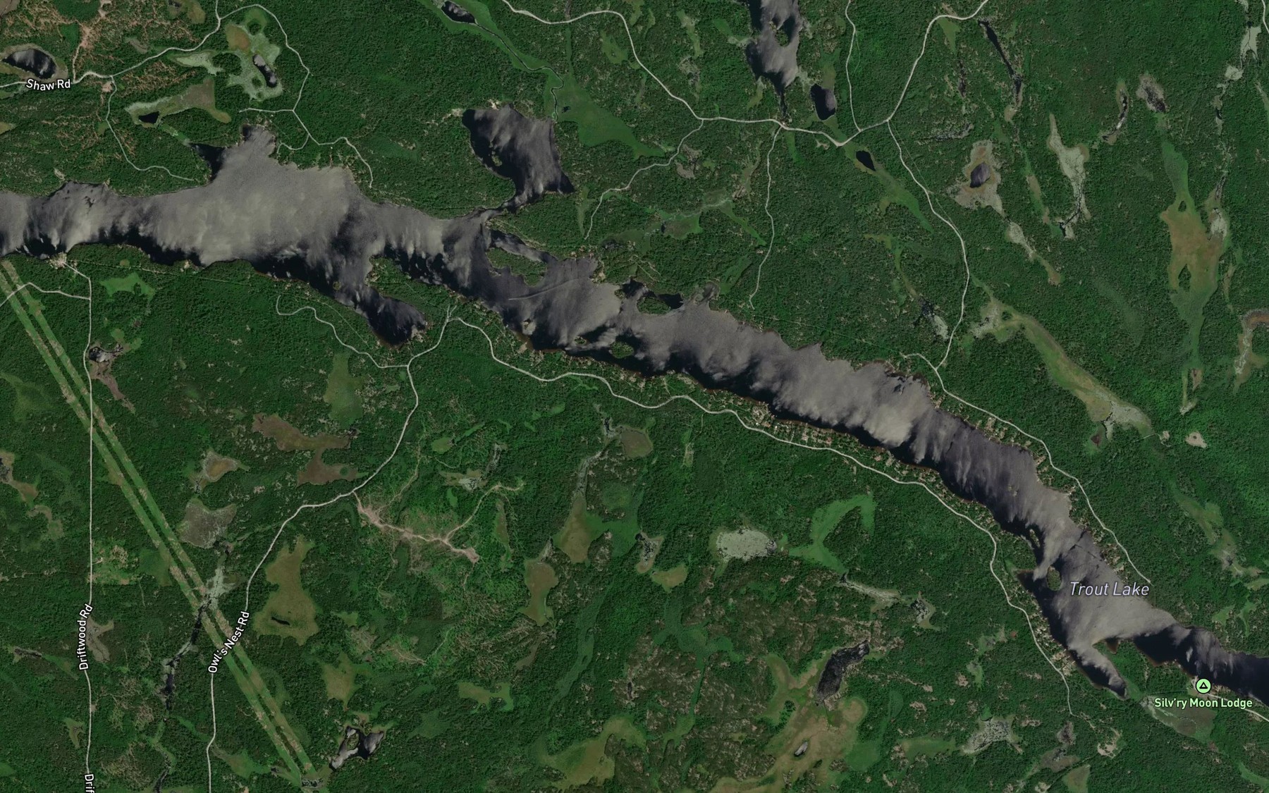 Satellite map of the Lac a la Truite