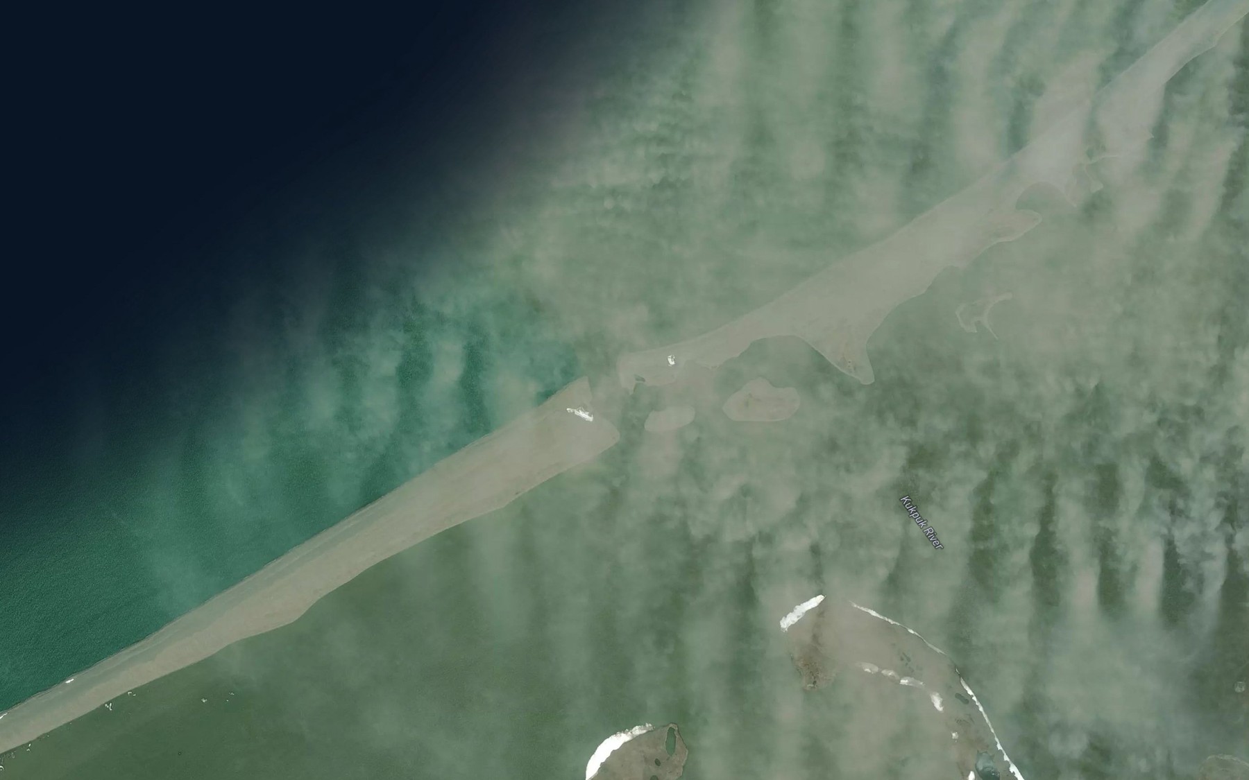 Satellite map of the Sinuk