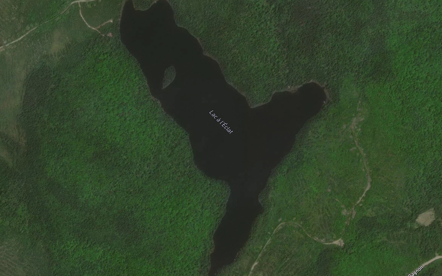 Satellite map of the Lac a l'Eclat