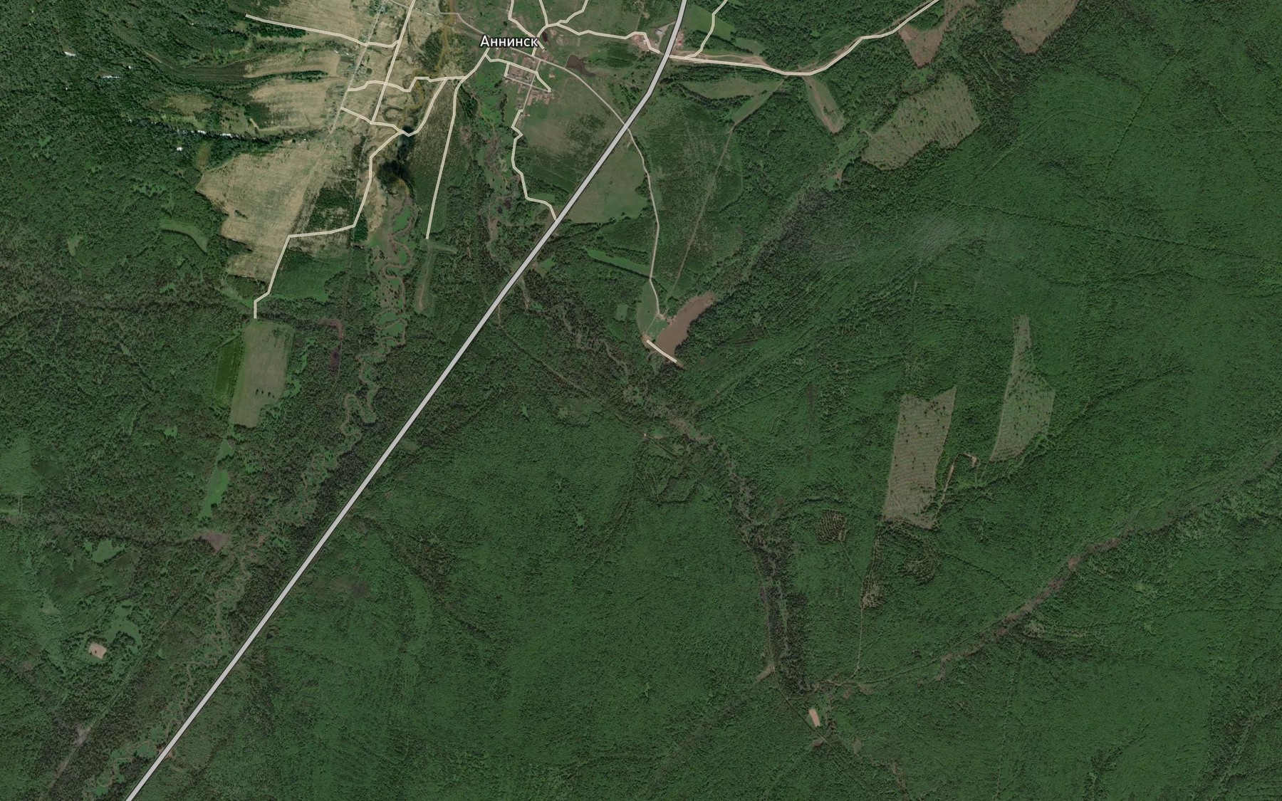 Satellite map of the Bol'shaya Osinovka
