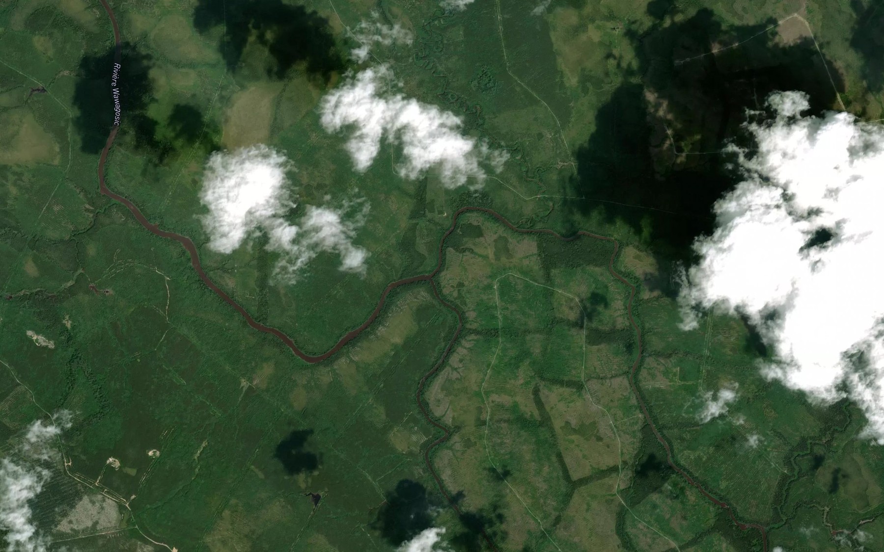 Satellite map of the Confluent Pinecijiwi