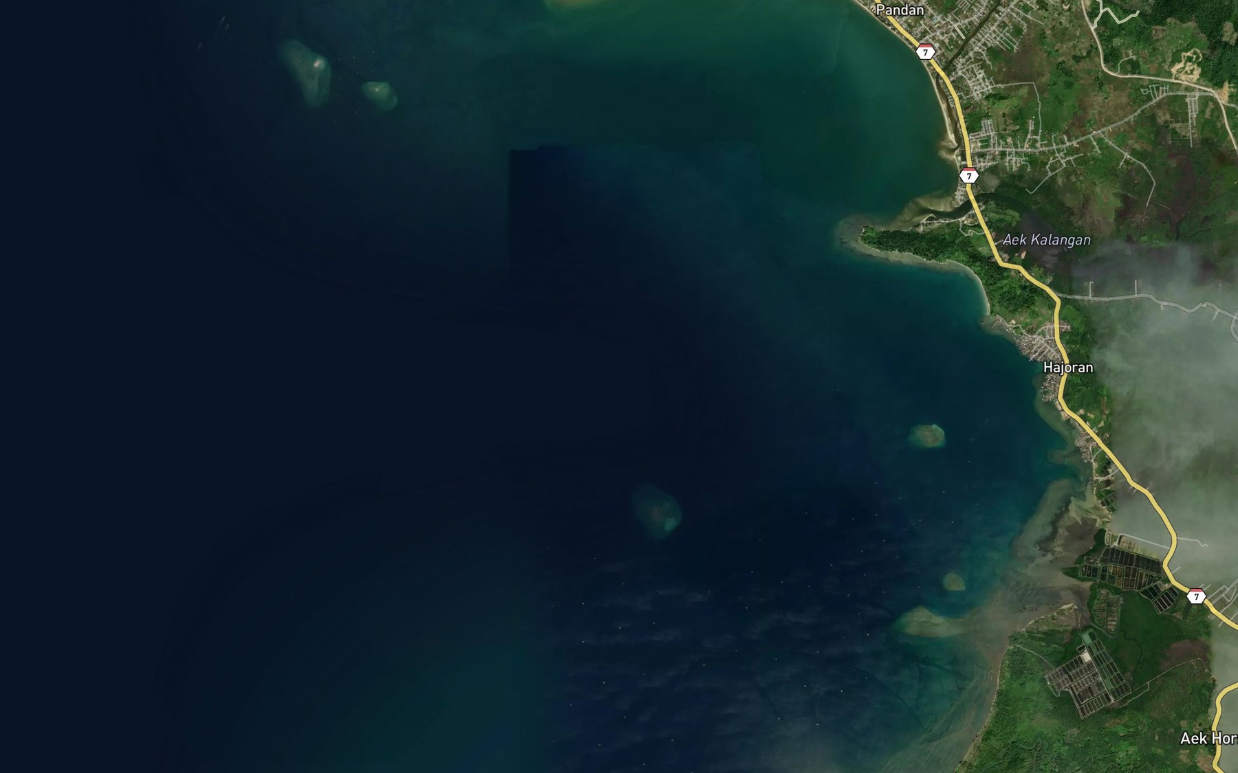 Satellite map of the Teluk Tapanuli